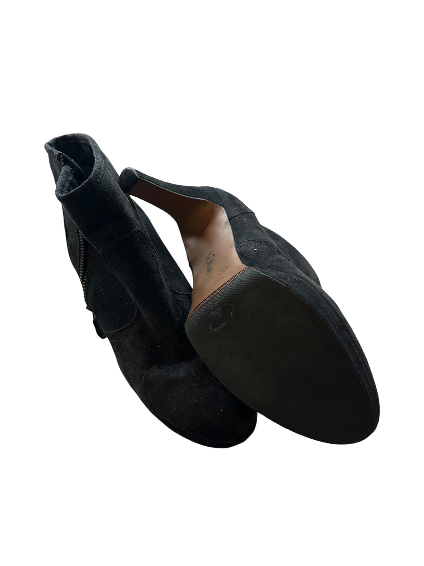 s.Oliver Damenhalbschuhe schwarz Leder Gr. 41