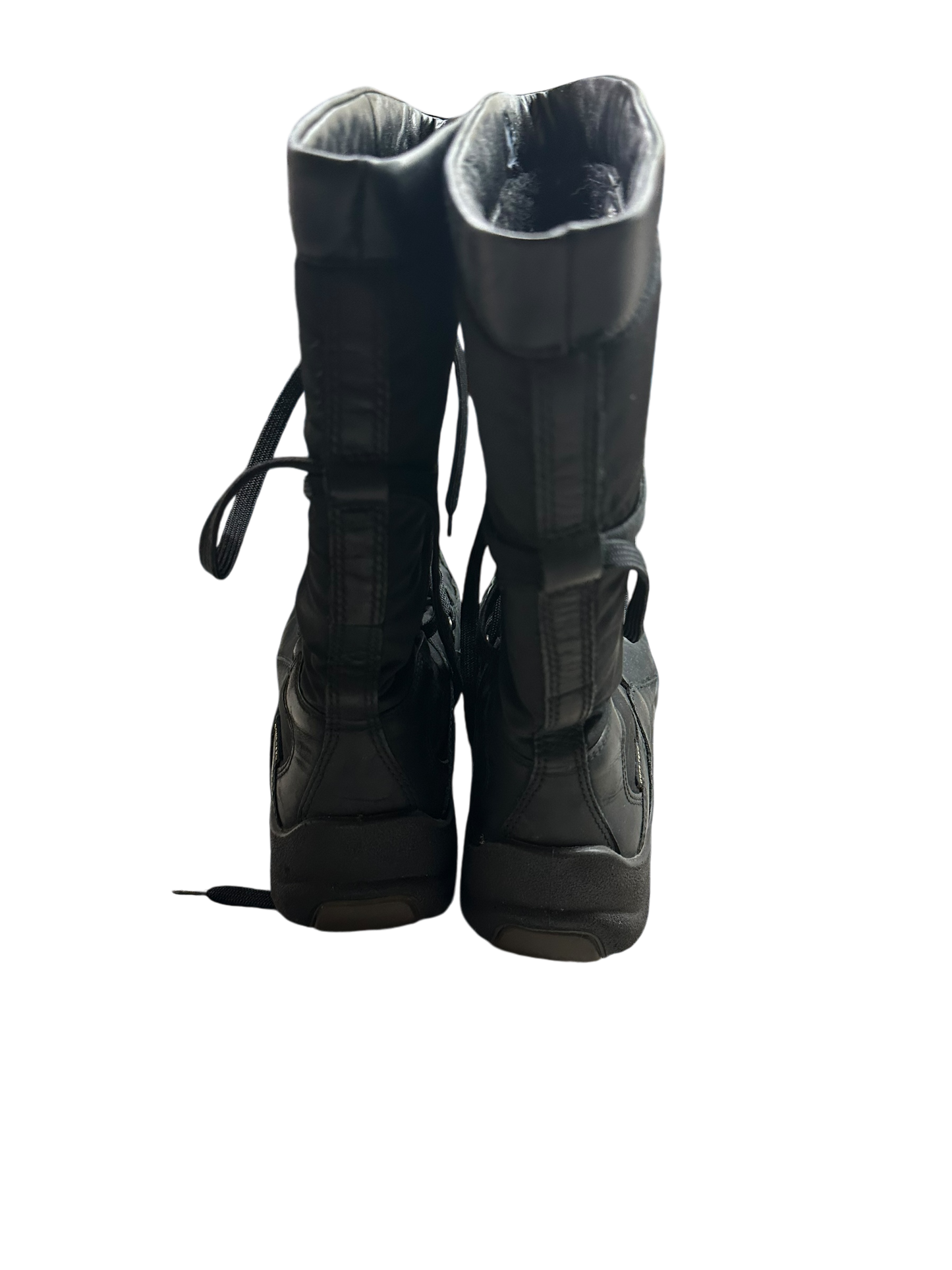 Ecco Damenstiefel Leder gefüttert schwarz Gr. 37