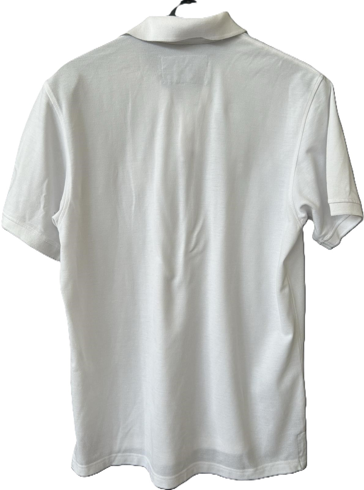 Denim Polo Shirt Herren Gr. XXL - weiß