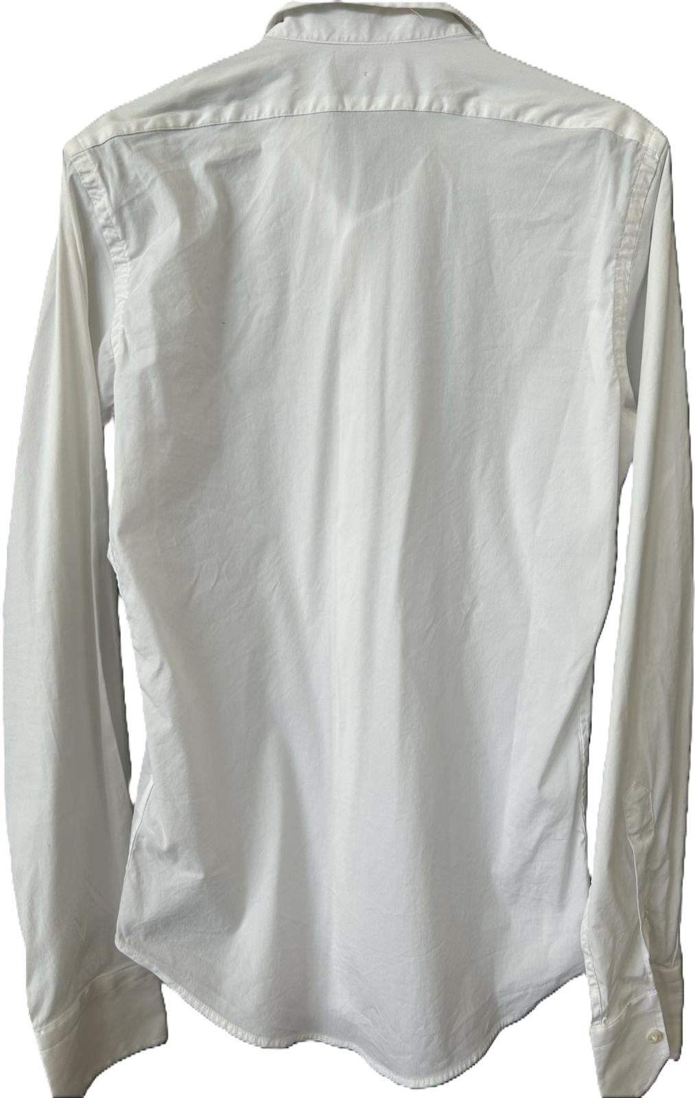 Hemd langarm - ZARA SuperSlimFit Weiß Gr. S