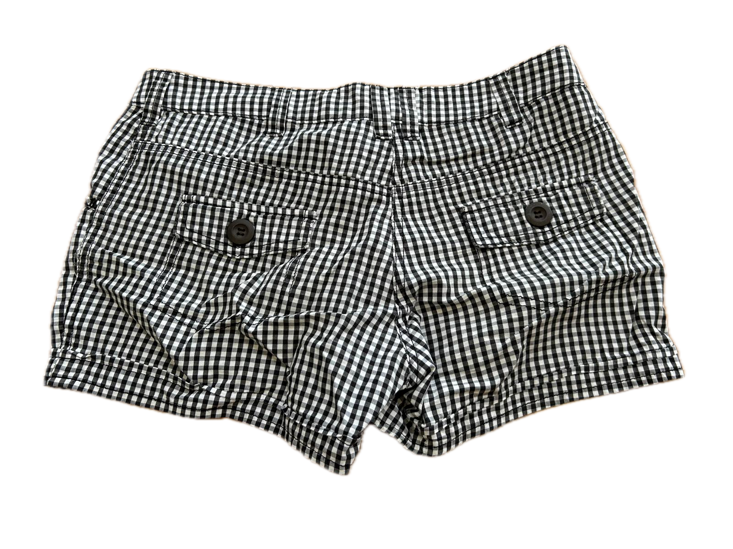 Here & There Shorts schwarz-weiß kariert Gr. 158