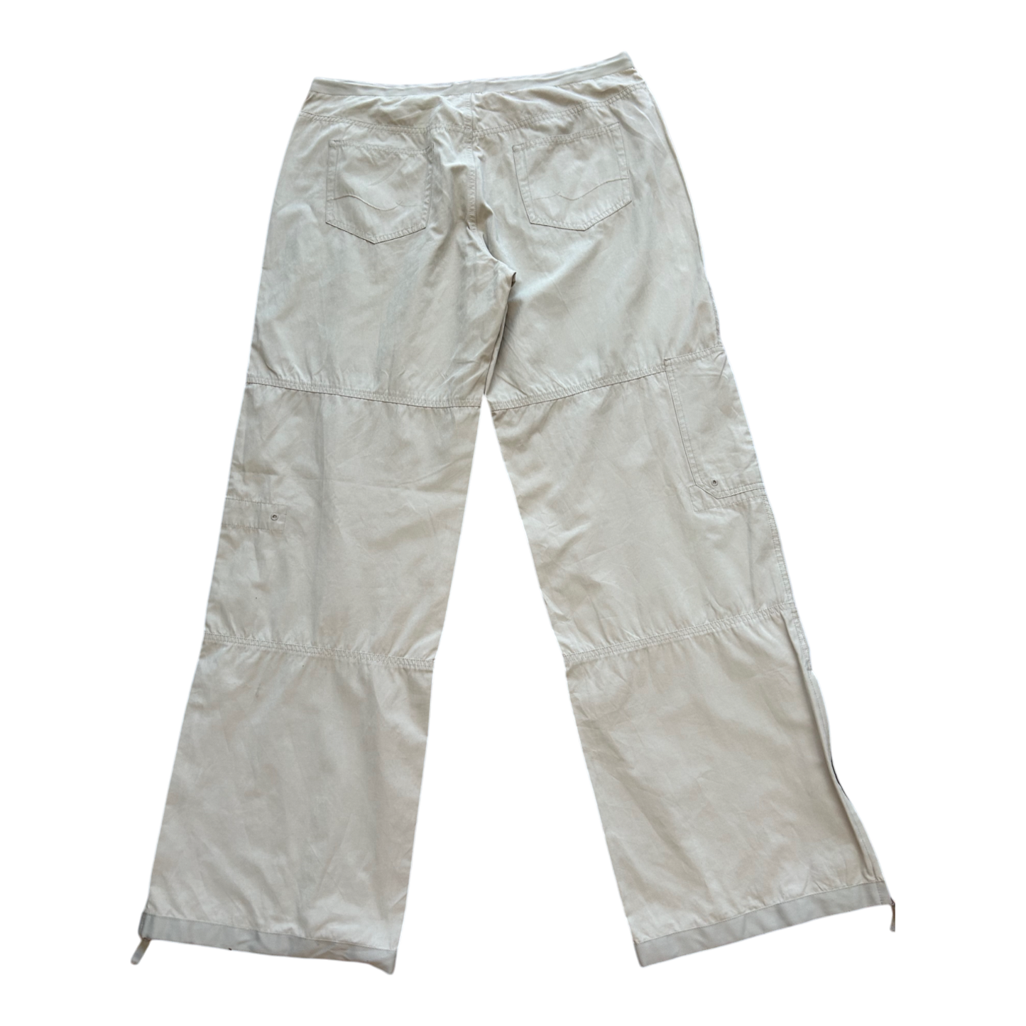 ESPRIT sommerliche Damen Cargo-Baggy Hose Beige Größe 40