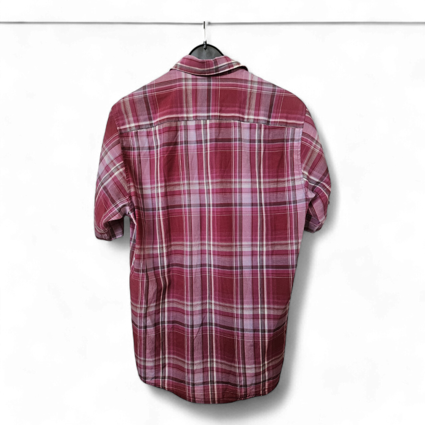 ANGELO LITRICO, Kurzarmhemd, Größe S, rot kariert