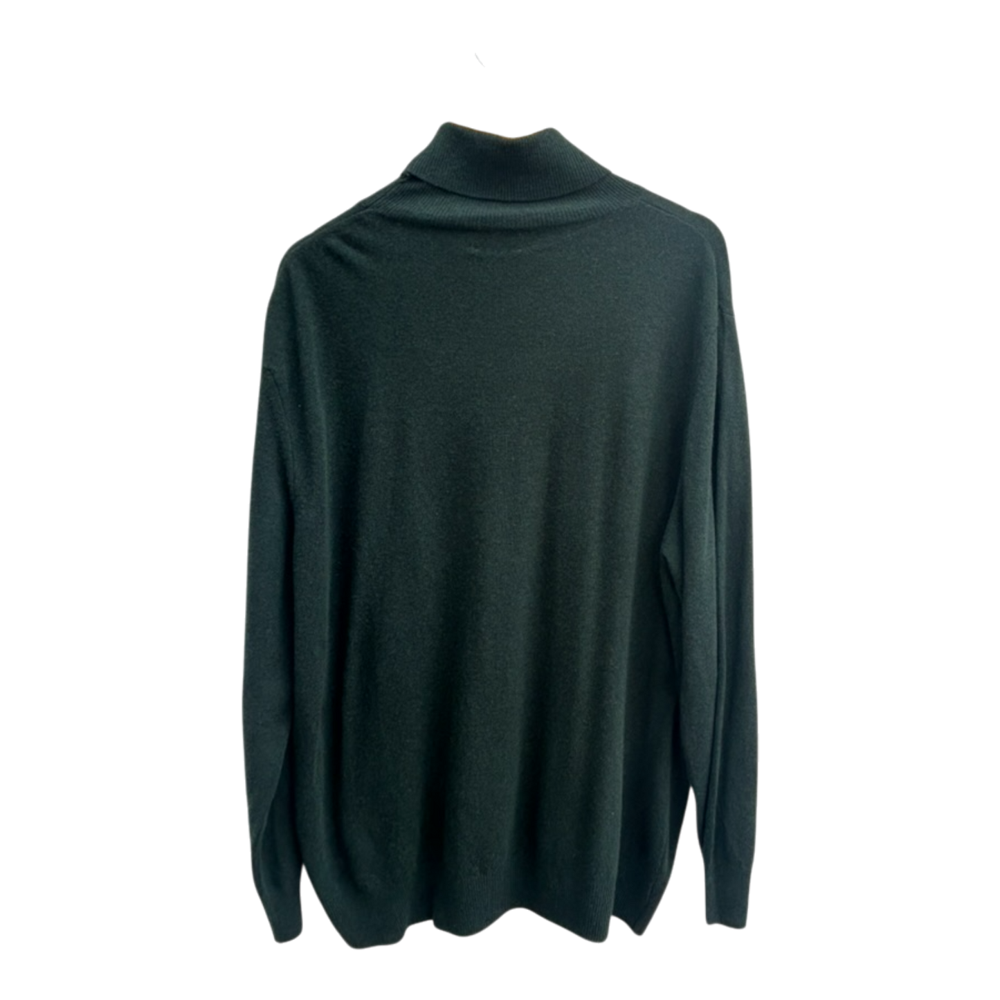 Pablo Pullover XL Unisex Rollkragen Schurwolle Kaschmir Viskose Grün Elegant Edel