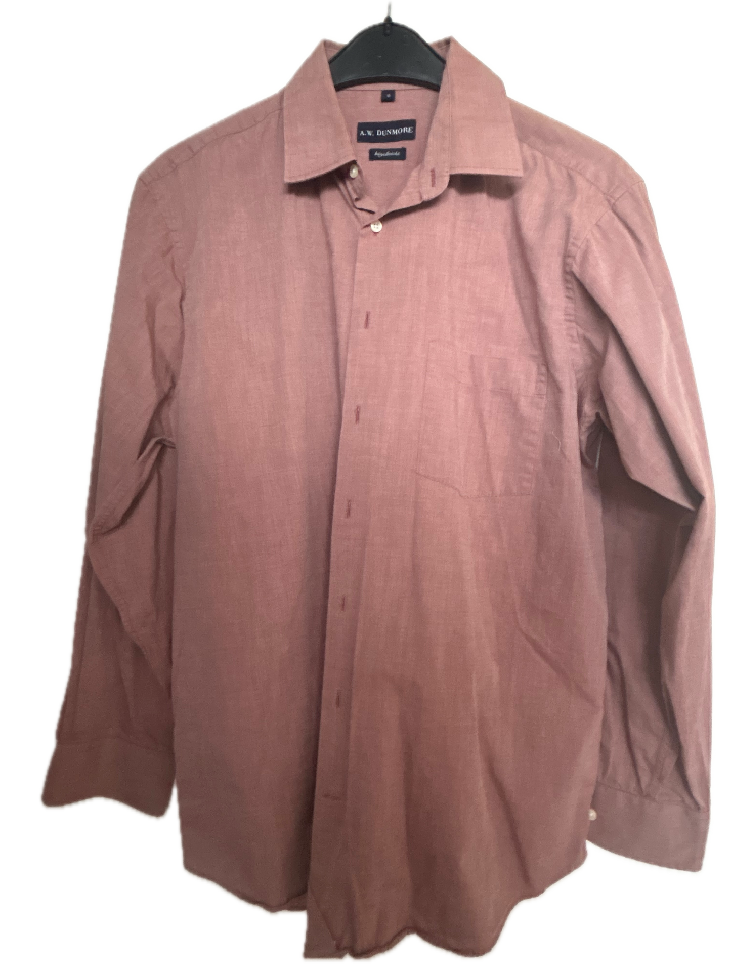 Hemd langarm Regular Fit - A.W.Dunmore Gr. 41 Rot/Braun