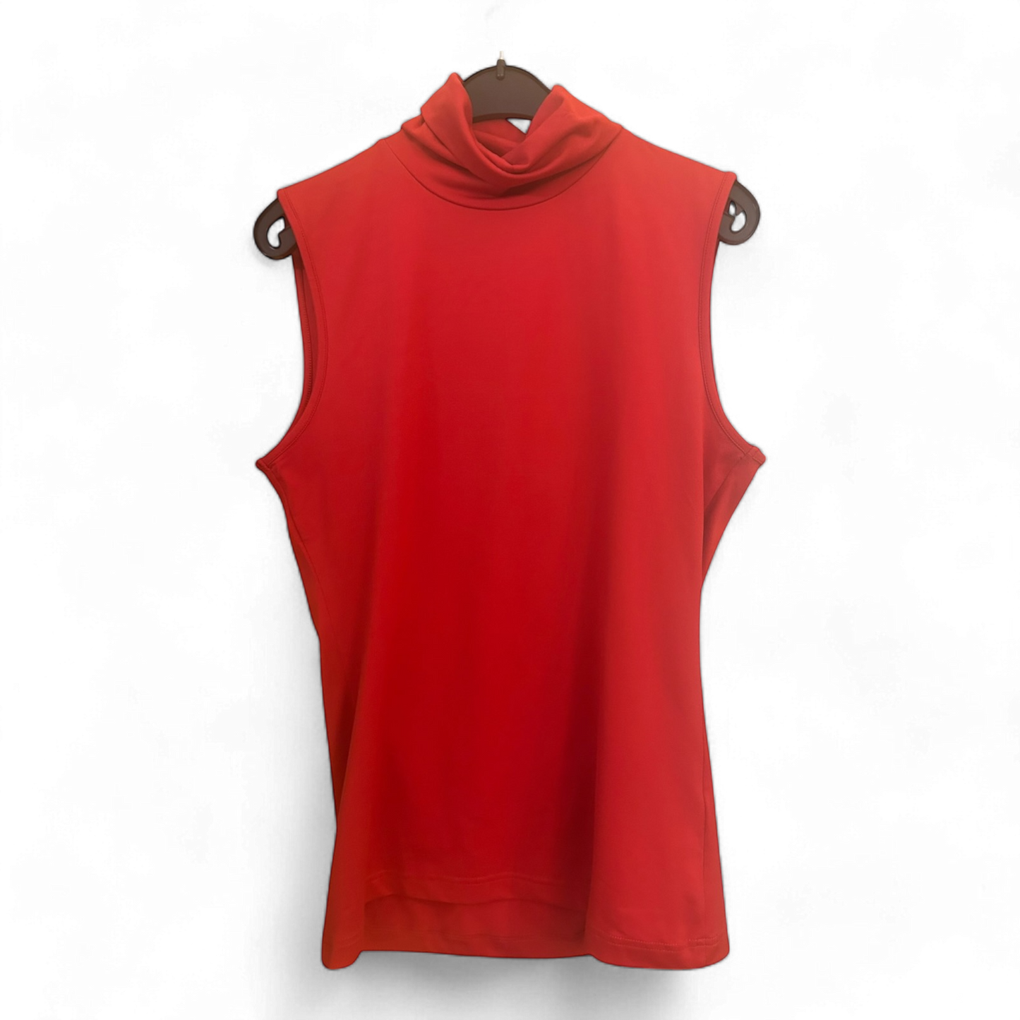 Pure Panda Rolli Shirt Damen Gr 40 Rot Langarm Stretch Figurbetont Klassisch