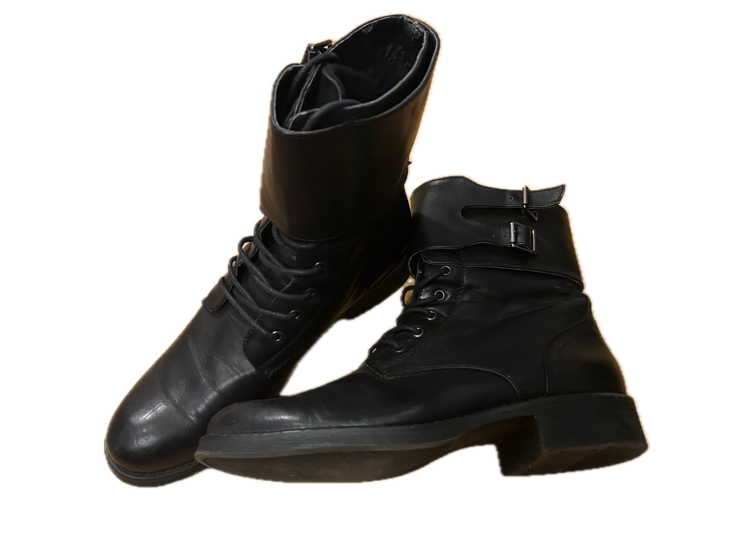 Pure Panda Lederstiefel Damen schwarz Gr. 41