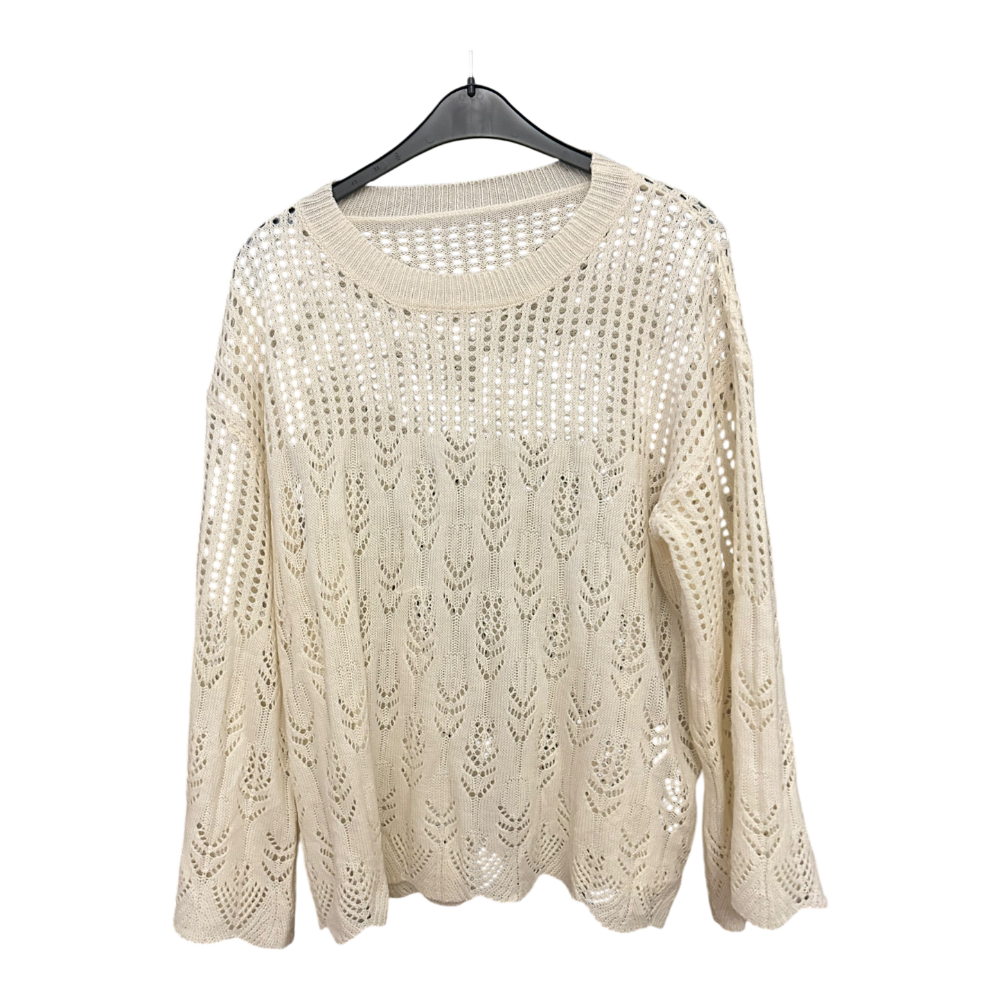 Pure Panda Damen Strick Pullover Beige Größe XXXL