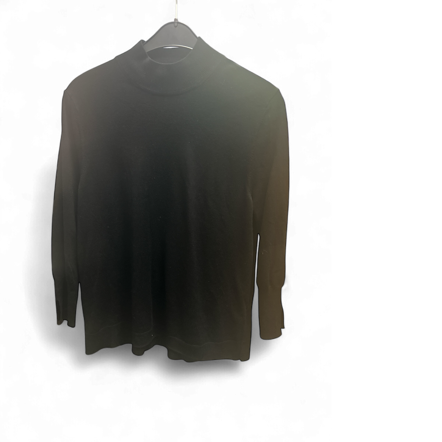 Gerry Weber softer Rollkragenpullover mit Armschlitz schwarz Gr. 46