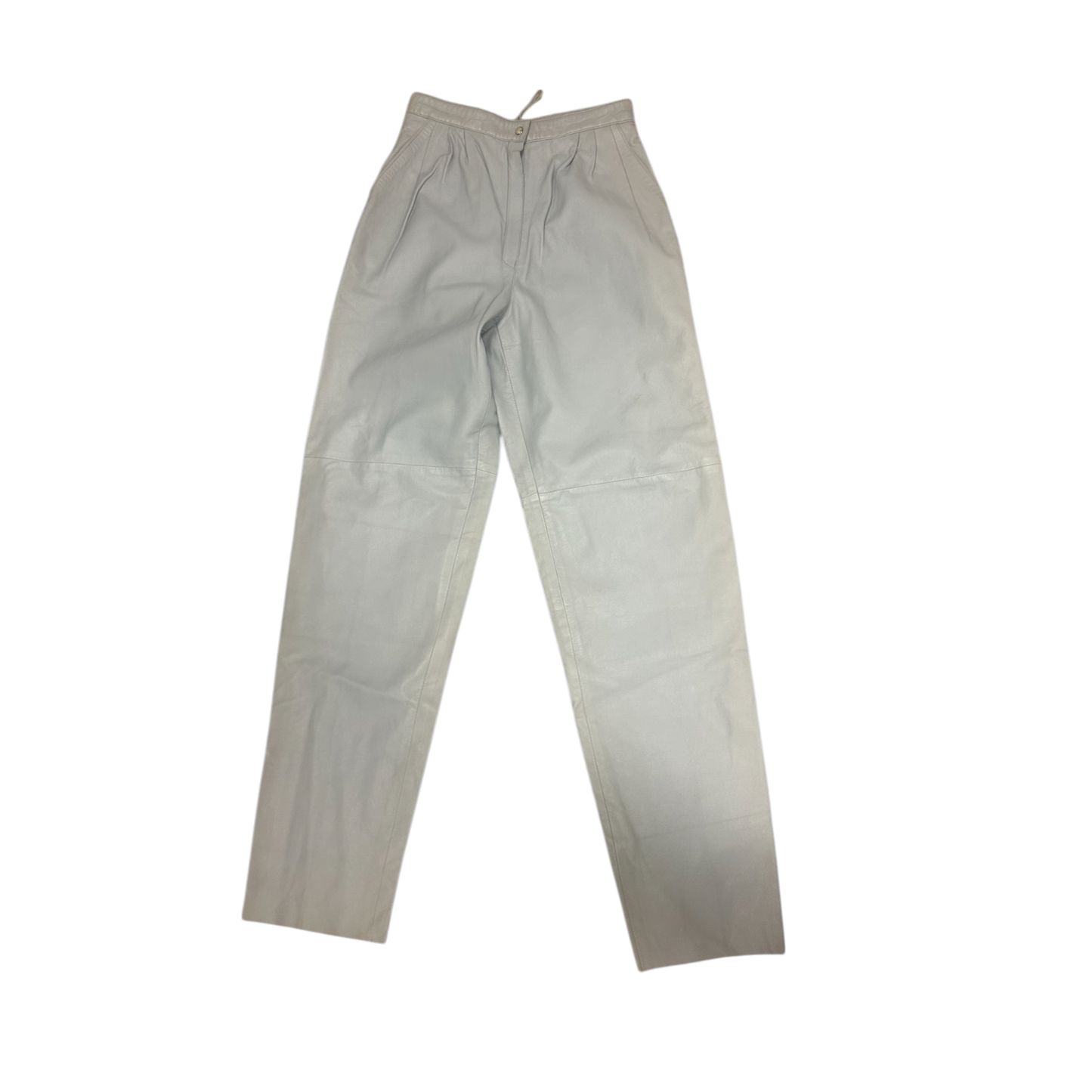 Schöne Damenlederhose grau super Zustand, wie neu - Größe 34