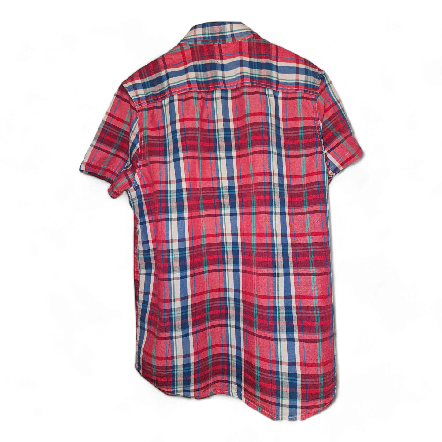 Cedar Wood State - Kurzarm-Hemd - Gr. M - rot/blau kariert