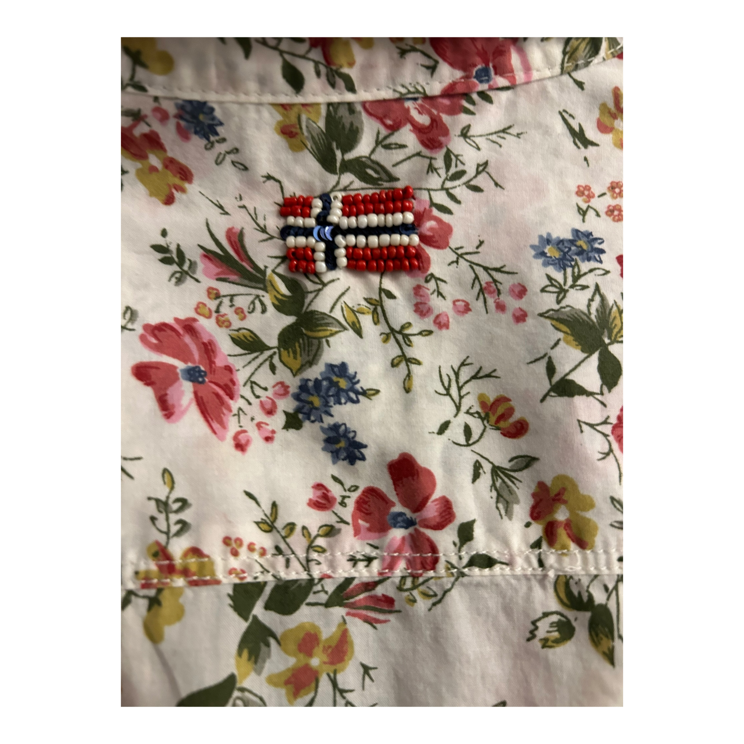 Napapijri Kleid Damen Dress Damenkleid Gr. S Beige Blumenmuster Sommer Look Neu