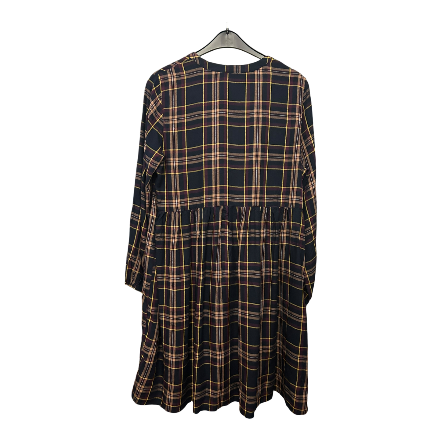 Beloved Kleid Damen Dress Damenkleid Gr. 44 Braun Kariert Rüschen Retro Look Neu