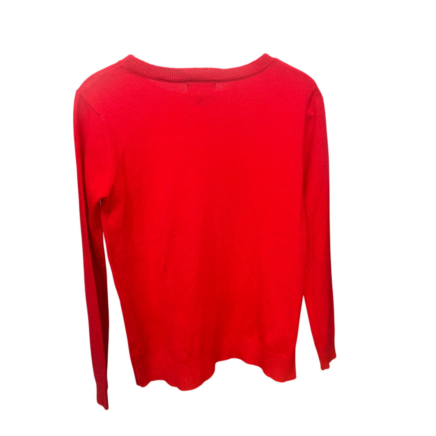 Primark Weihnachtspullover | Rot | Lebkuchen-Motiv | Gr. 34 | Damen