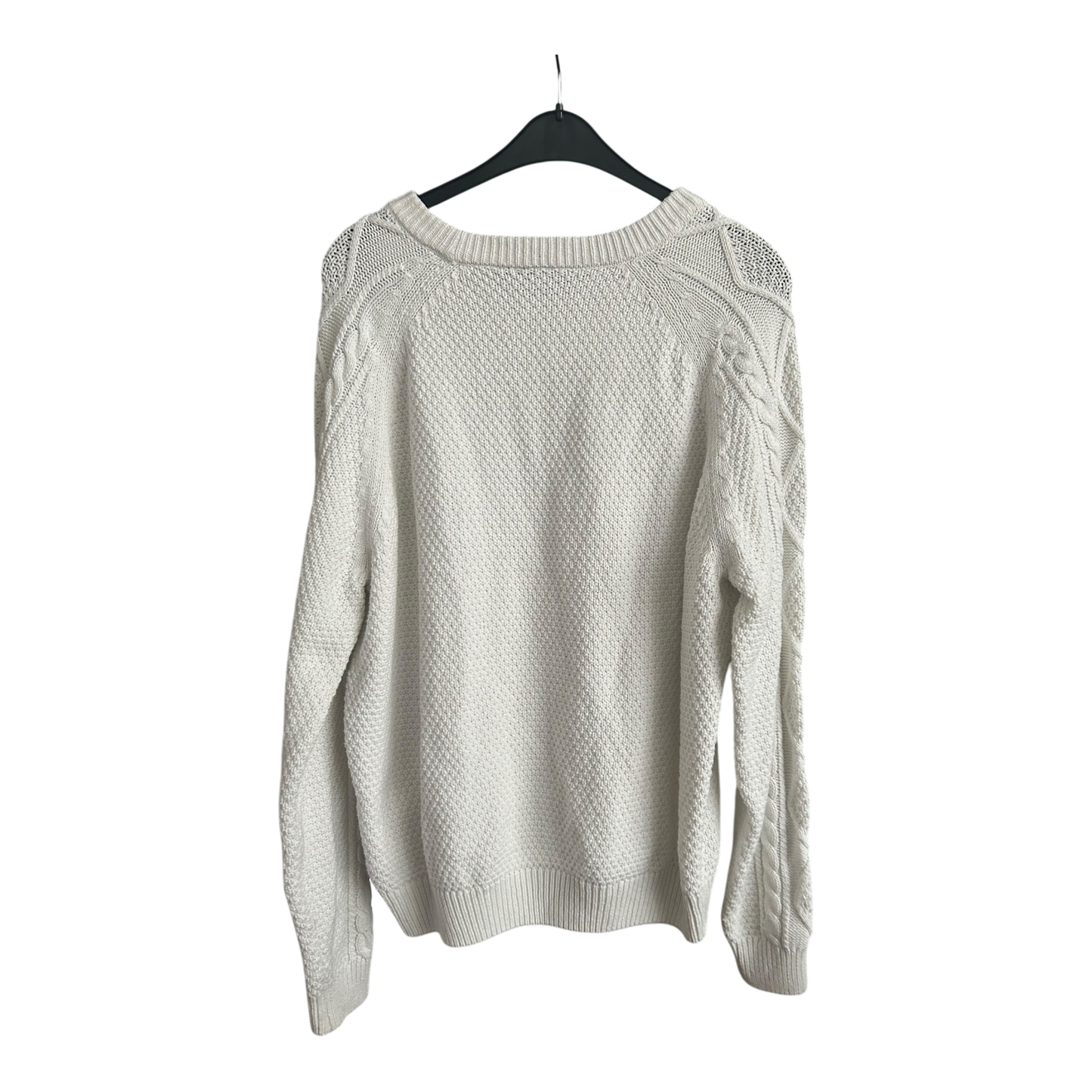 C&A Herren Pullover | Gr. L | Zopfmuster | Cremeweiß | Strick