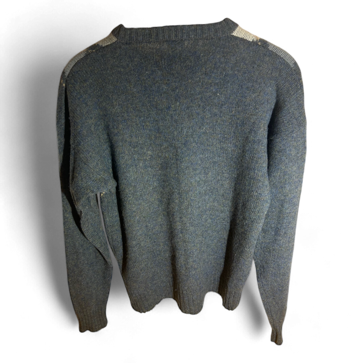 Pure Panda Vintage Pullover Herren grau 100% Schurwolle Größe 54