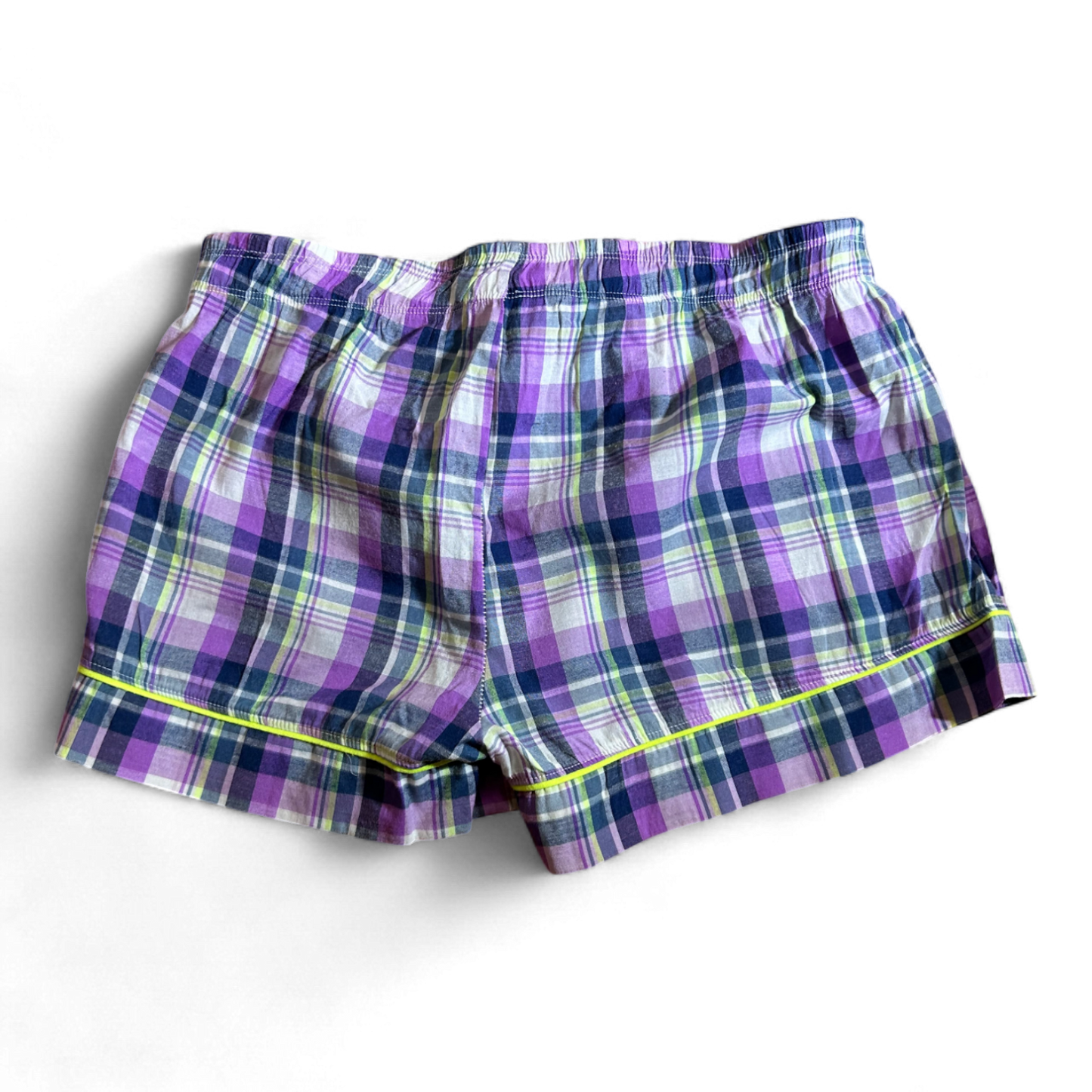 Pure Panda Shorts Damen lila-rosa kariert Größe 38