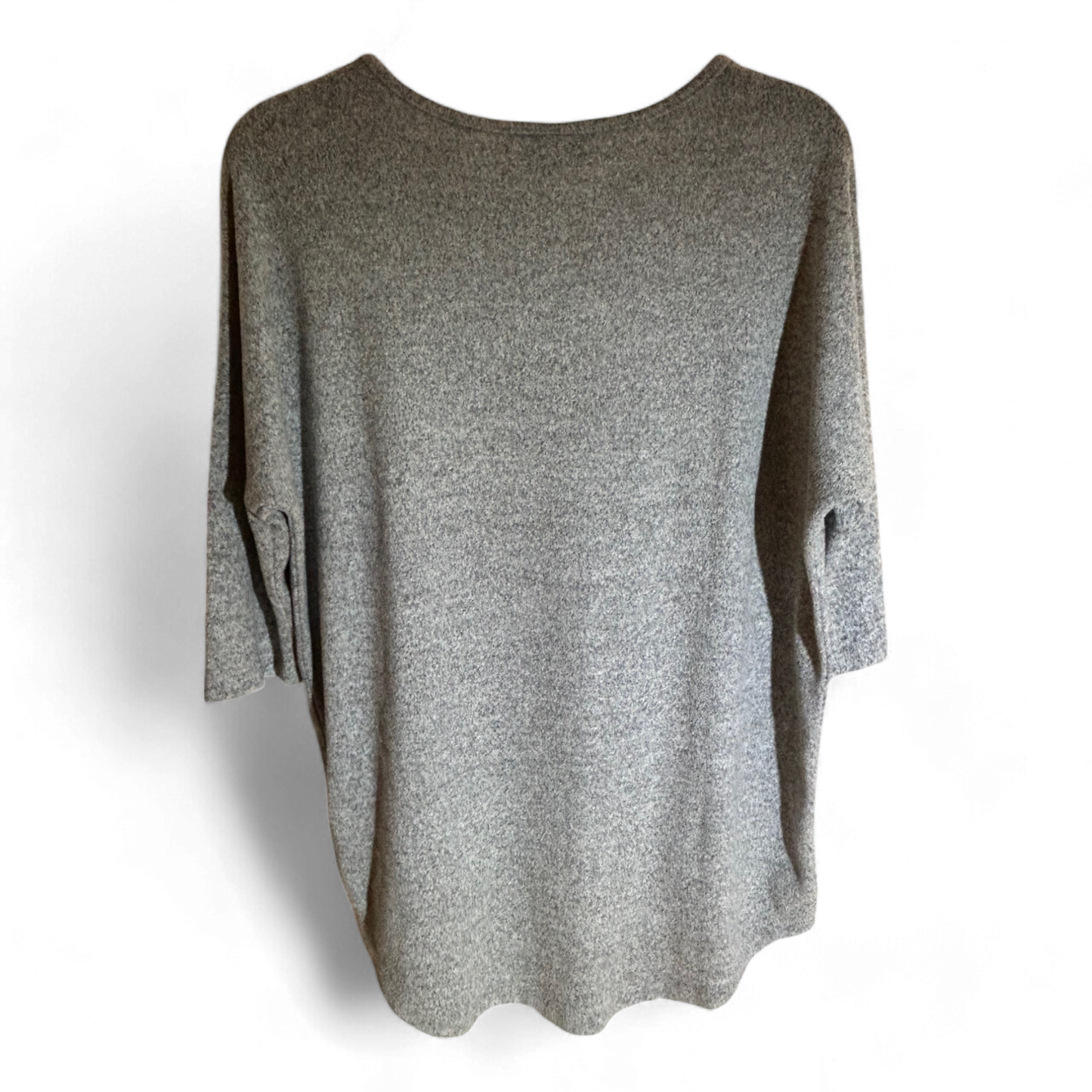 Janina Shirt grau mit Text Größe 38