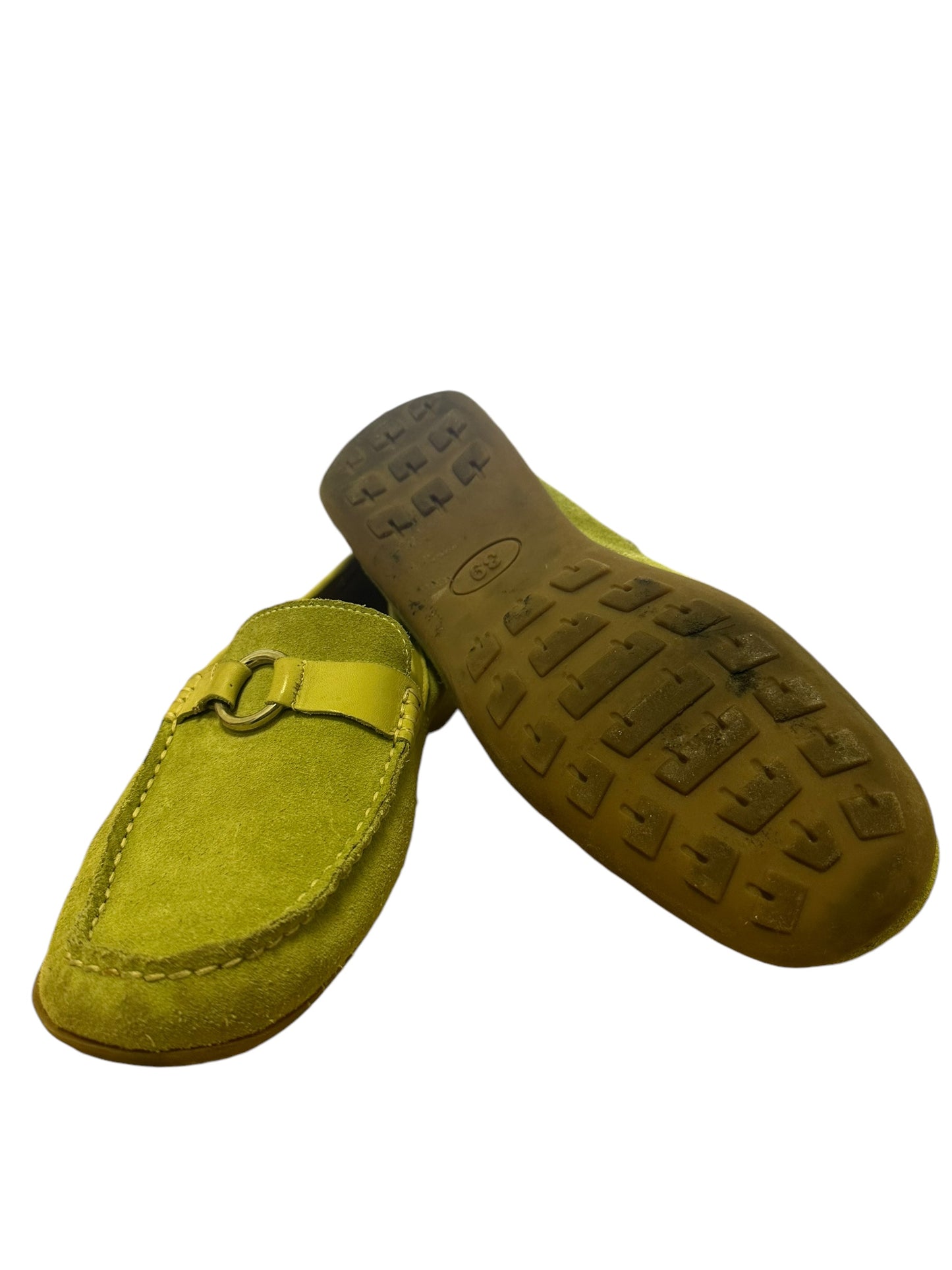 Janet D. Damenhalbschuhe - grün Gr. 39