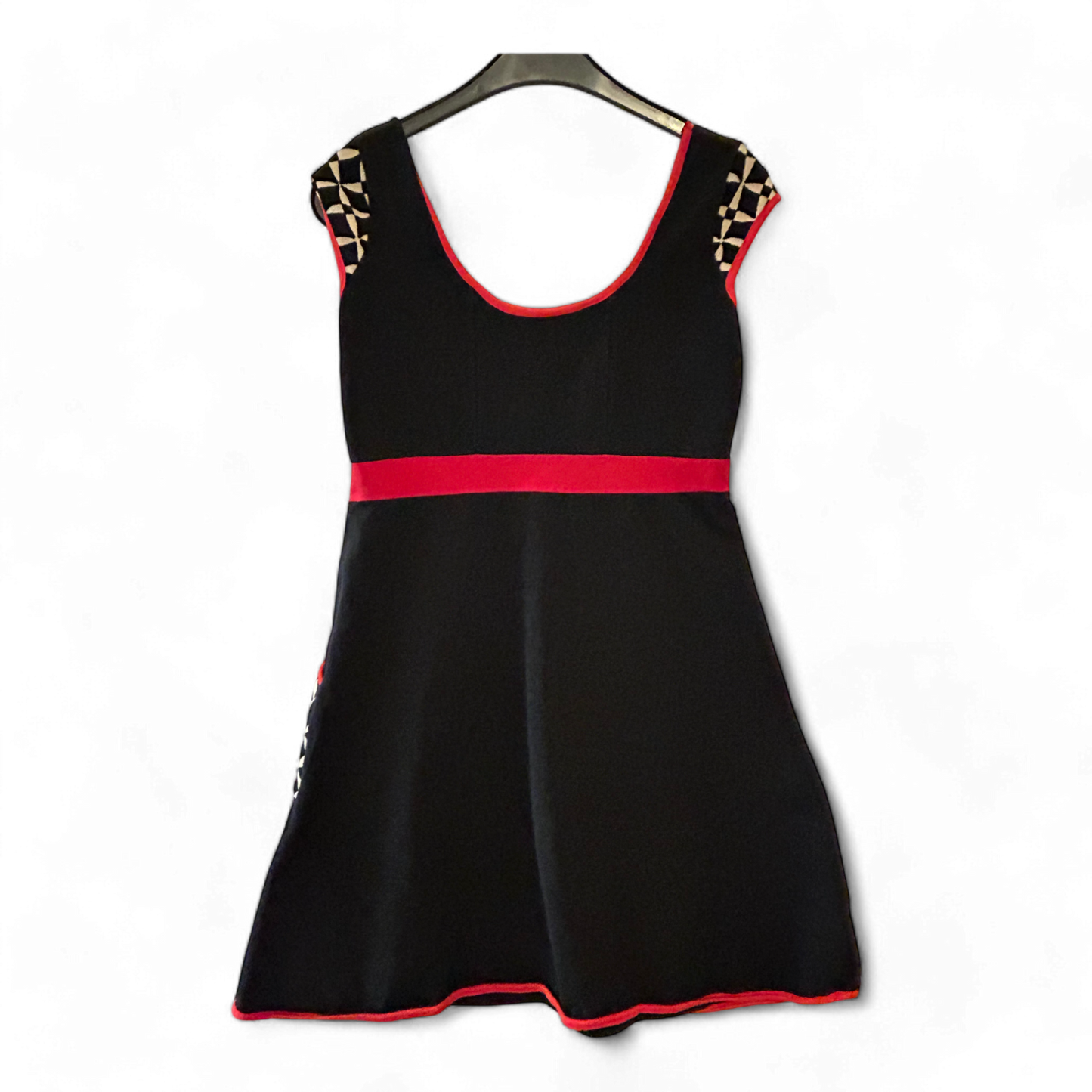 Kleid Damen Dress Damenkleid Gr. S M Schwarz Netz Einsatz Stretch Elegant Look