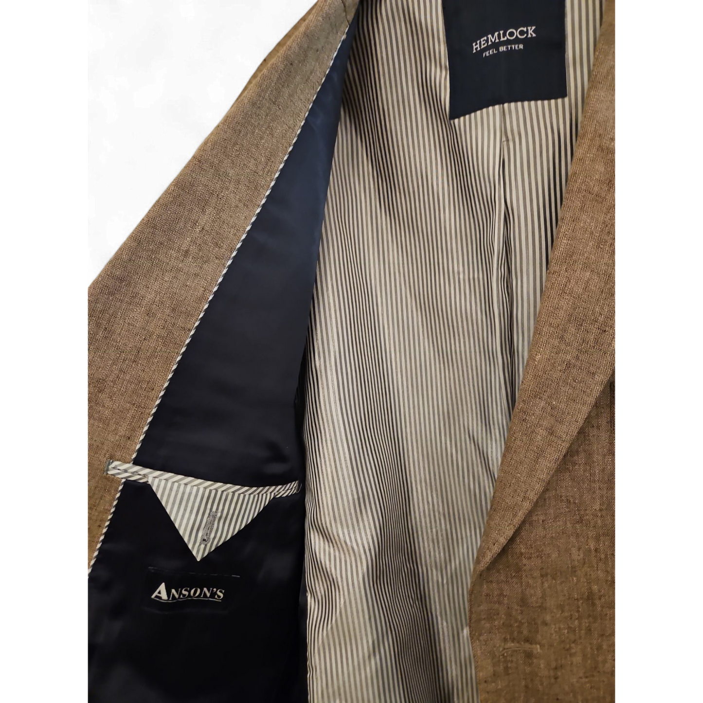 Ansons Hemlock Sakko Gr 50 Herren Sakko Hellbraun Casual Elegant Business