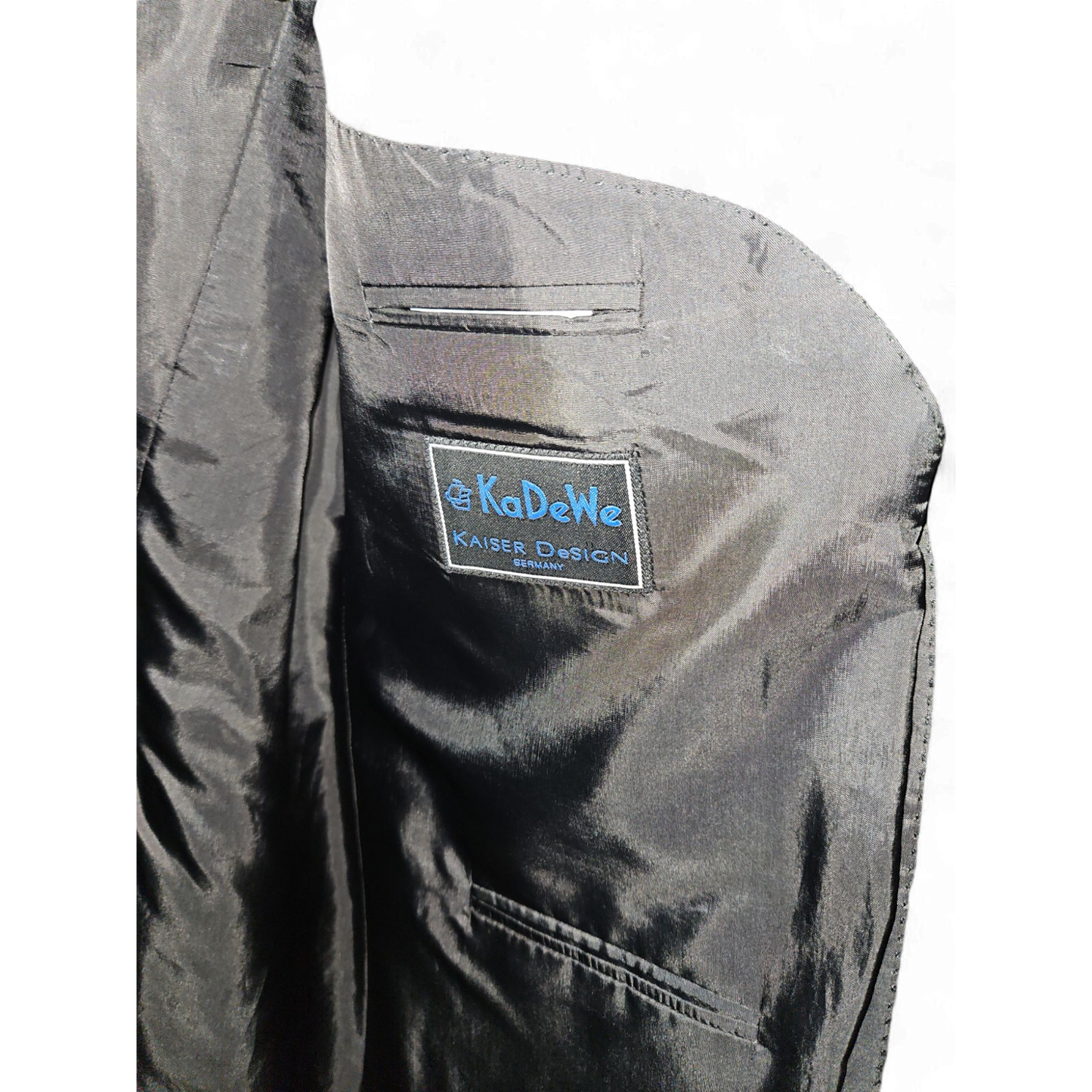 KaDeWe Sakko Gr 56 Herren Sakko Anthrazit Elegant Gestreift Kaiser Design