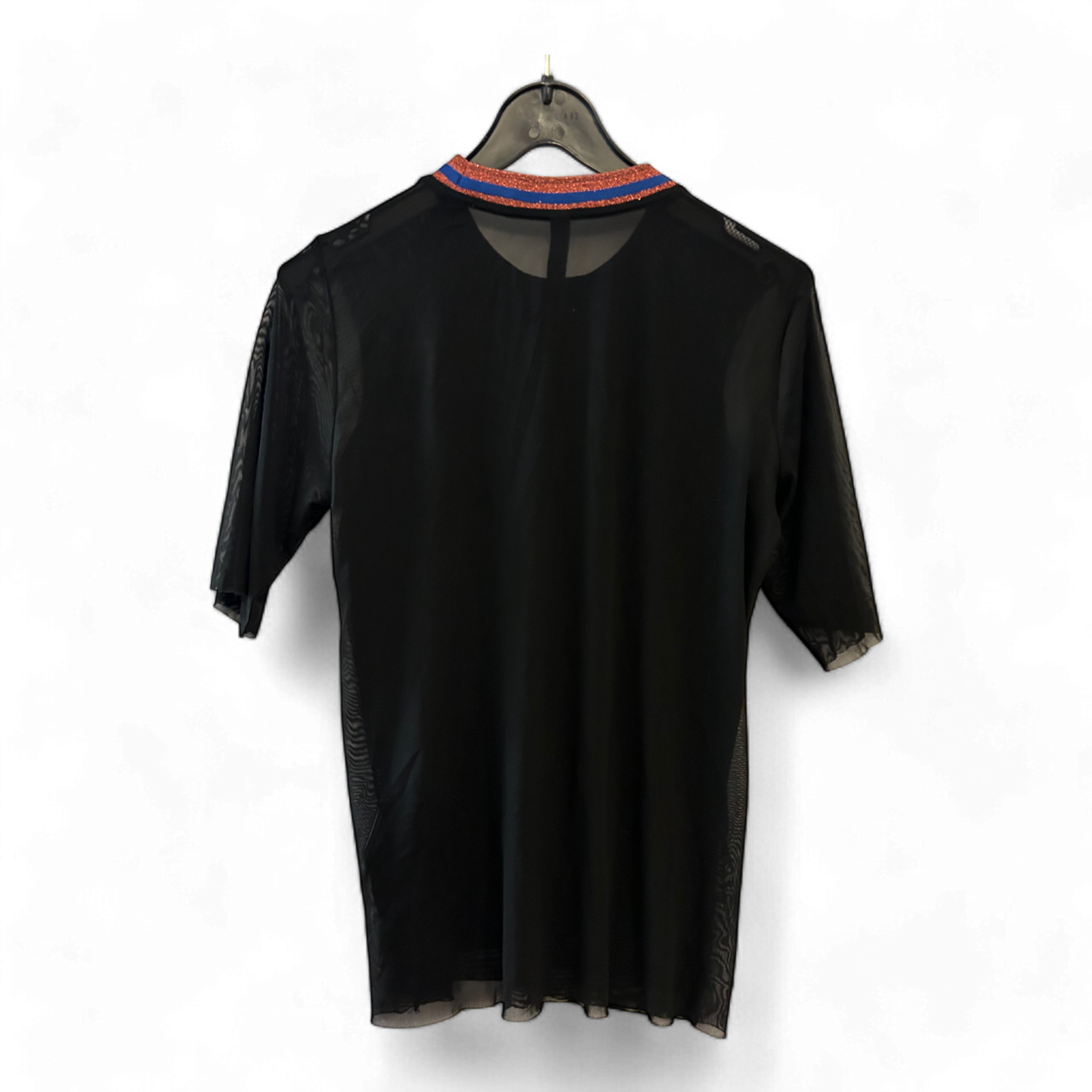 Y.A.S. T-Shirt Damen schwarz transparent Größe M