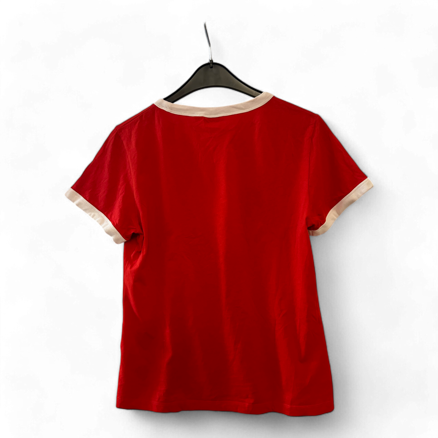 Wrangler Kurzarm - T-Shirt -Damen Gr. L, rot mit Print