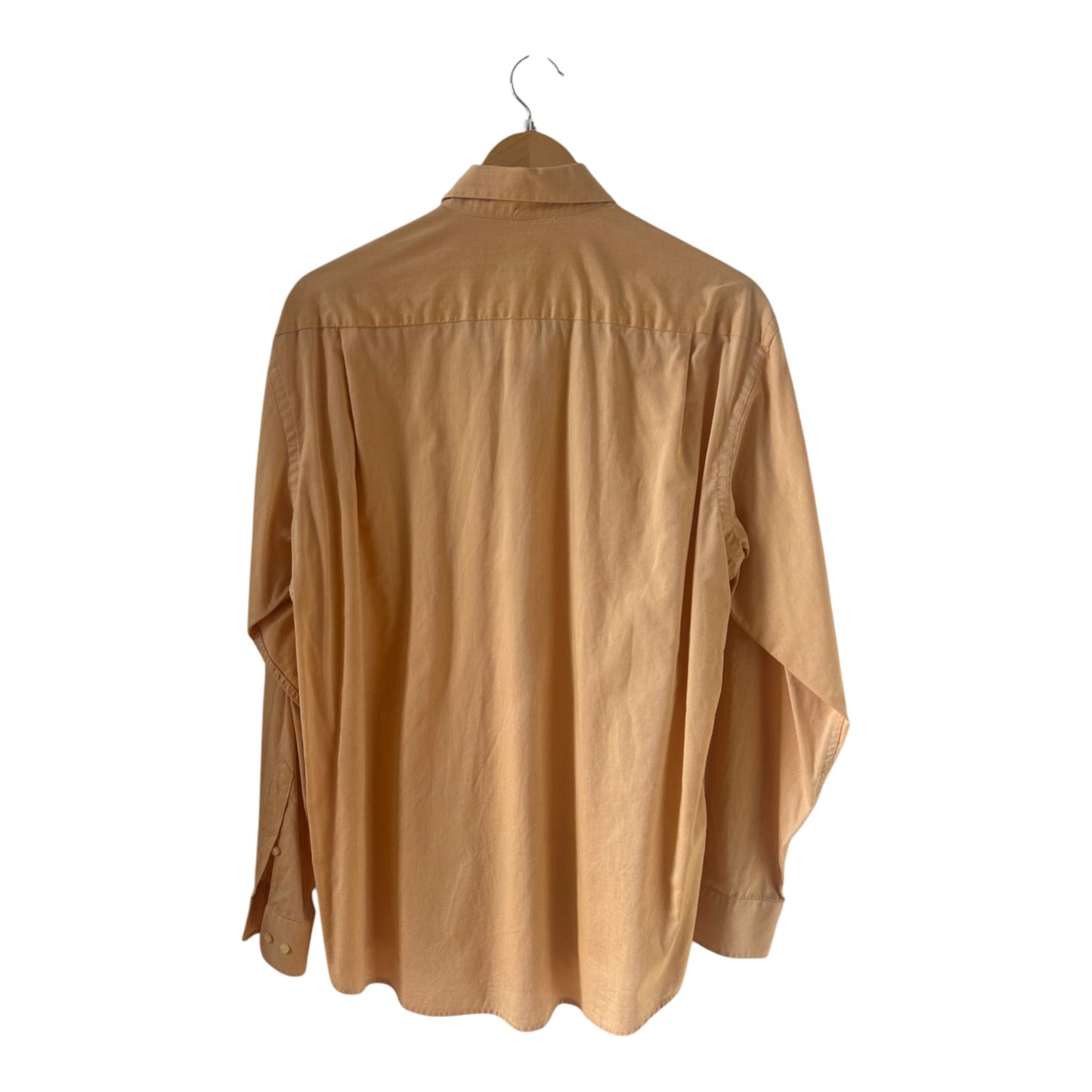McNeal Hemd Herren Gr 42 L Oxford Baumwolle Button Down Langarm Beige Casual