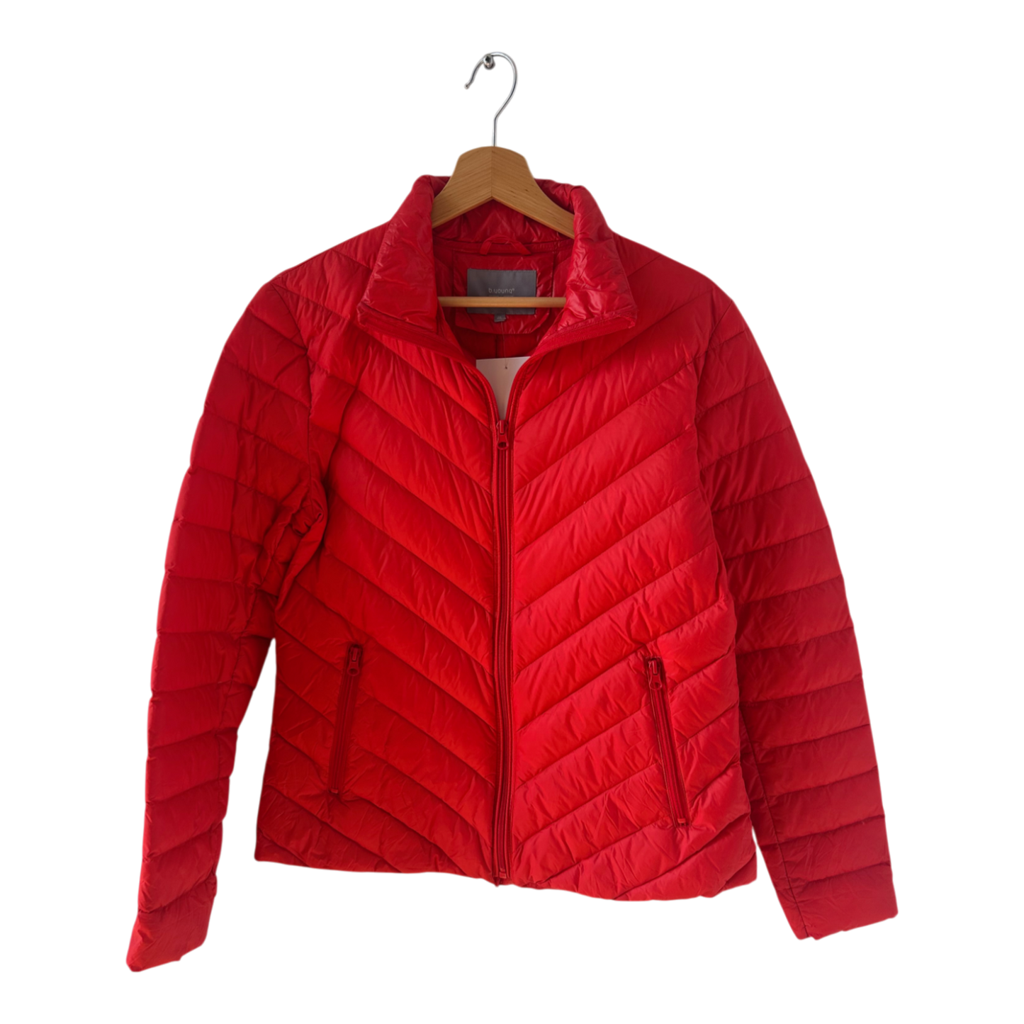 Damen Jacke Gr 38 Rot Steppjacke Leicht Winter Outdoor Daunenfüllung b young