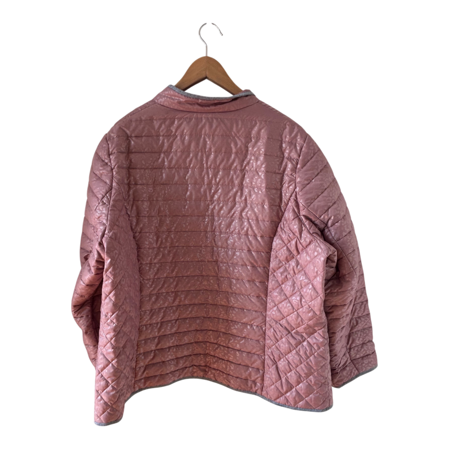 Bexleys Woman Jacke Damen Gr 50 Steppjacke Altrosa Übergangsjacke leicht glänzend