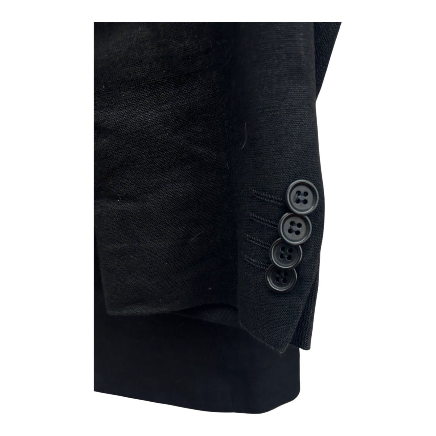 Mc Neal Sakko Herren Schwarz Leinen Gr 54 Sommer Blazer Leicht Jackett Elegant