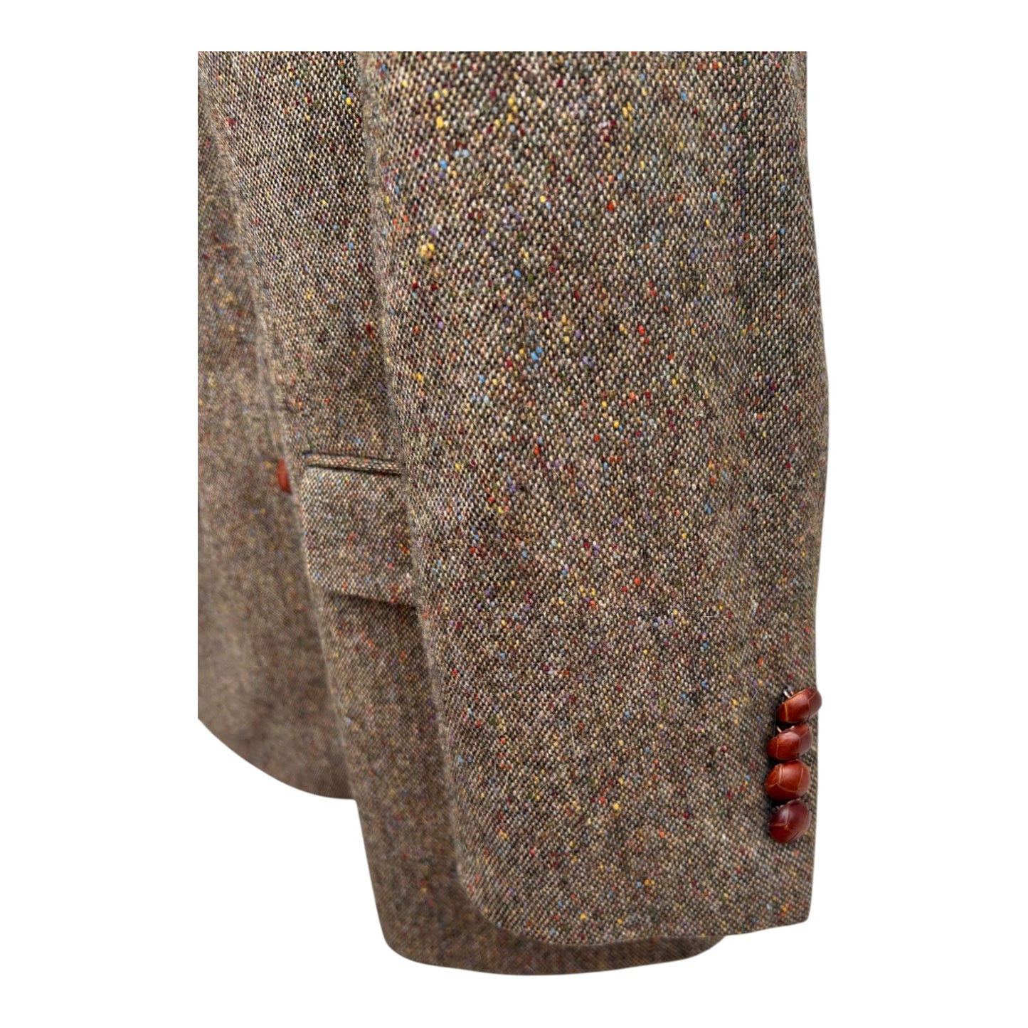 Brummer Berlin Sakko Gr 52 Donegal Tweed Wolle Magee Ireland Braun Vintage 90er