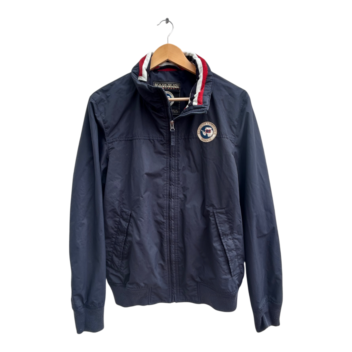 Napapijri Herren Jacke Gr M Windbreaker Dunkelblau Übergangsjacke Sportlich Top