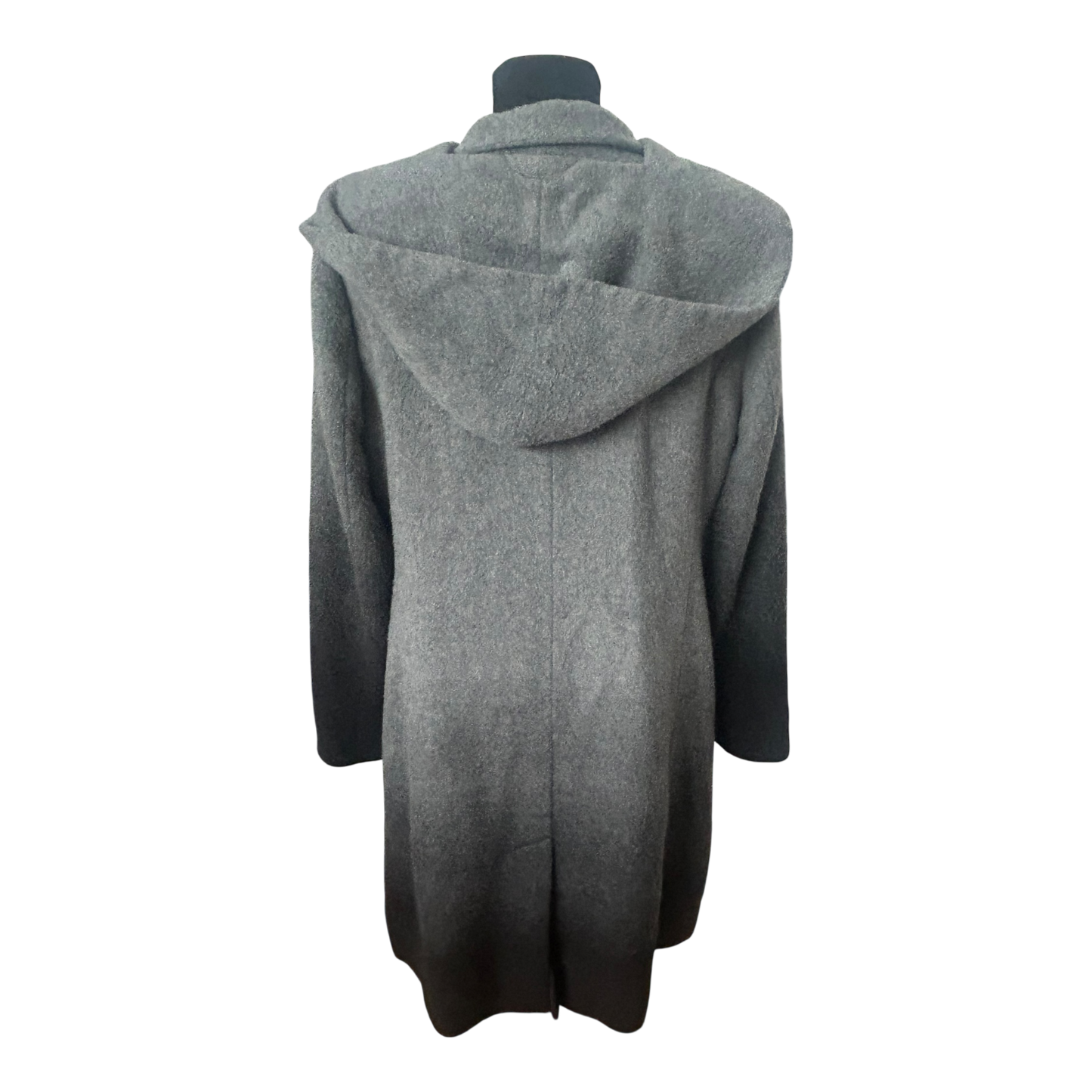 Alba Moda Mantel Damen Gr 40 Grau Wollmix Elegant Kapuzenschal Klassisch