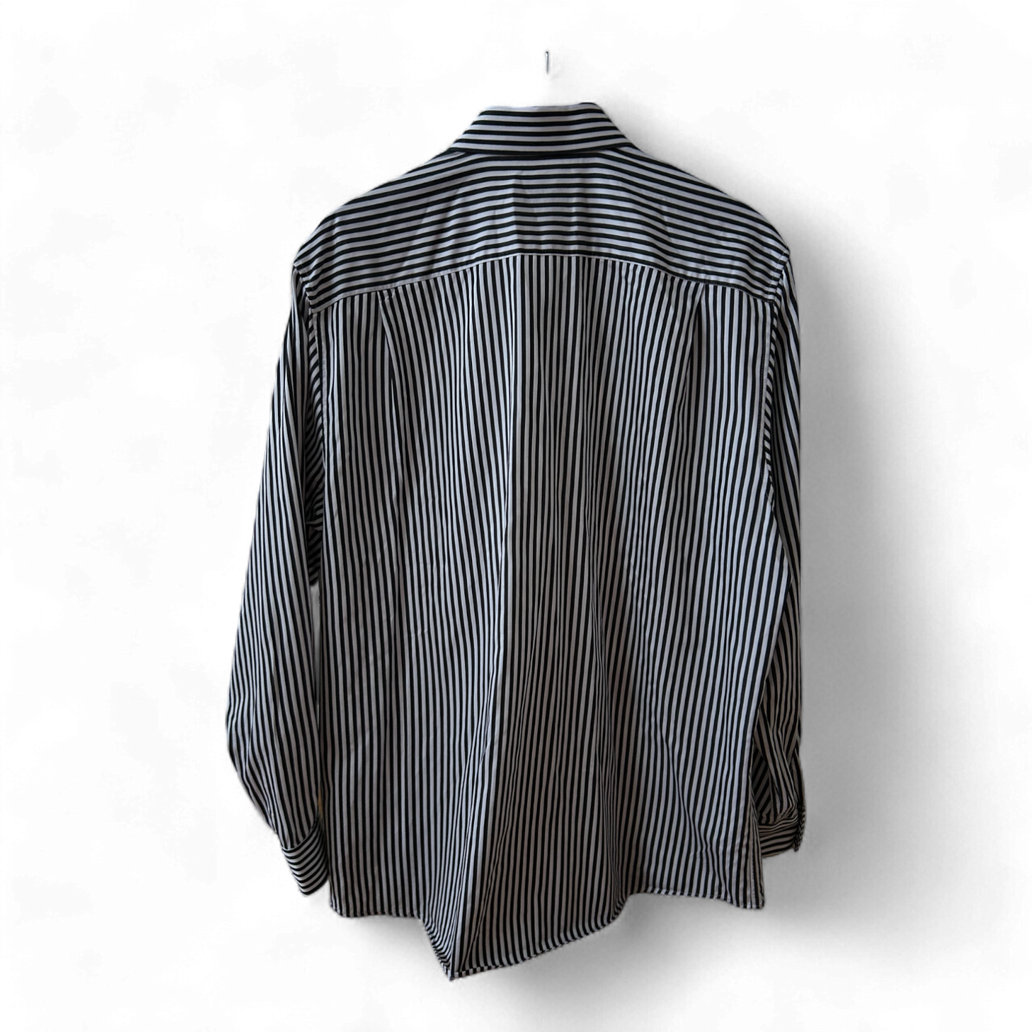 👔 Westbury Herrenhemd XL-Schwarz-Weiß-Gestreift 👔