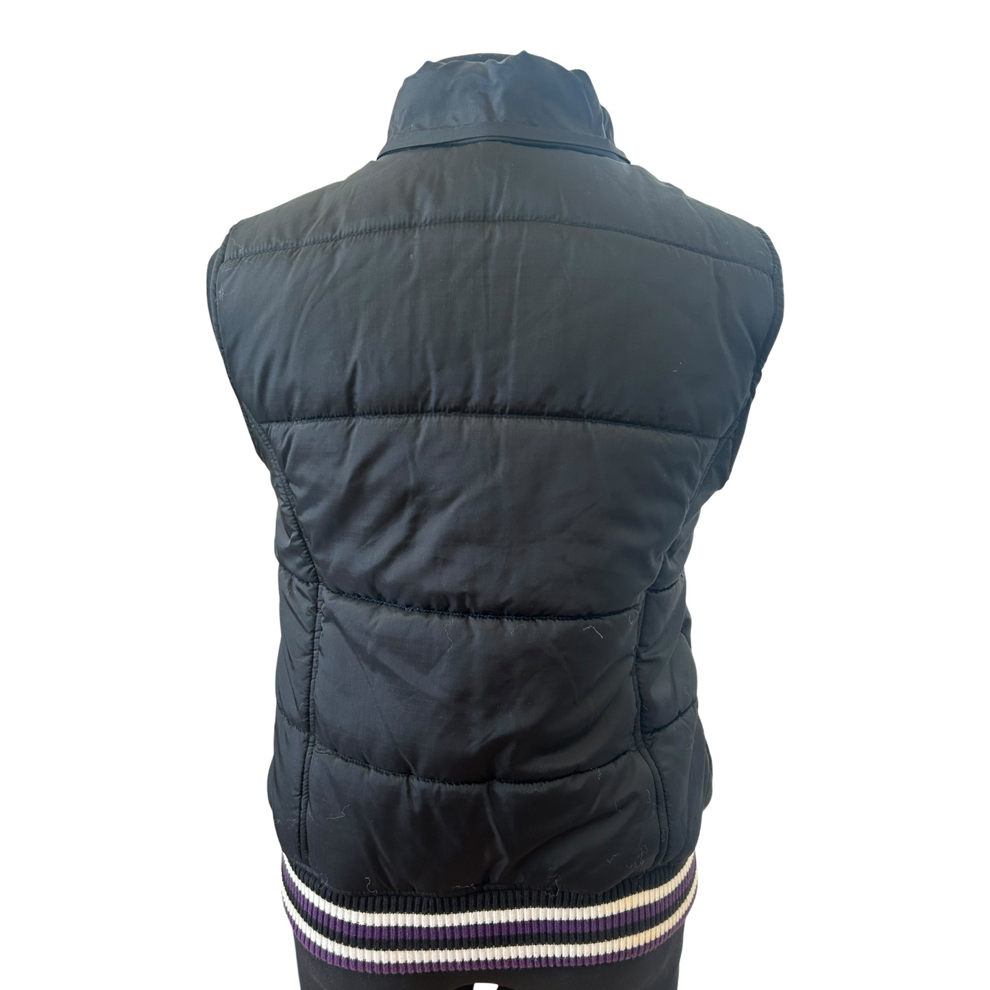 Chikiwi Sportswear Weste Damen Gr 36 Schwarz Steppweste Kapuze Sportlich