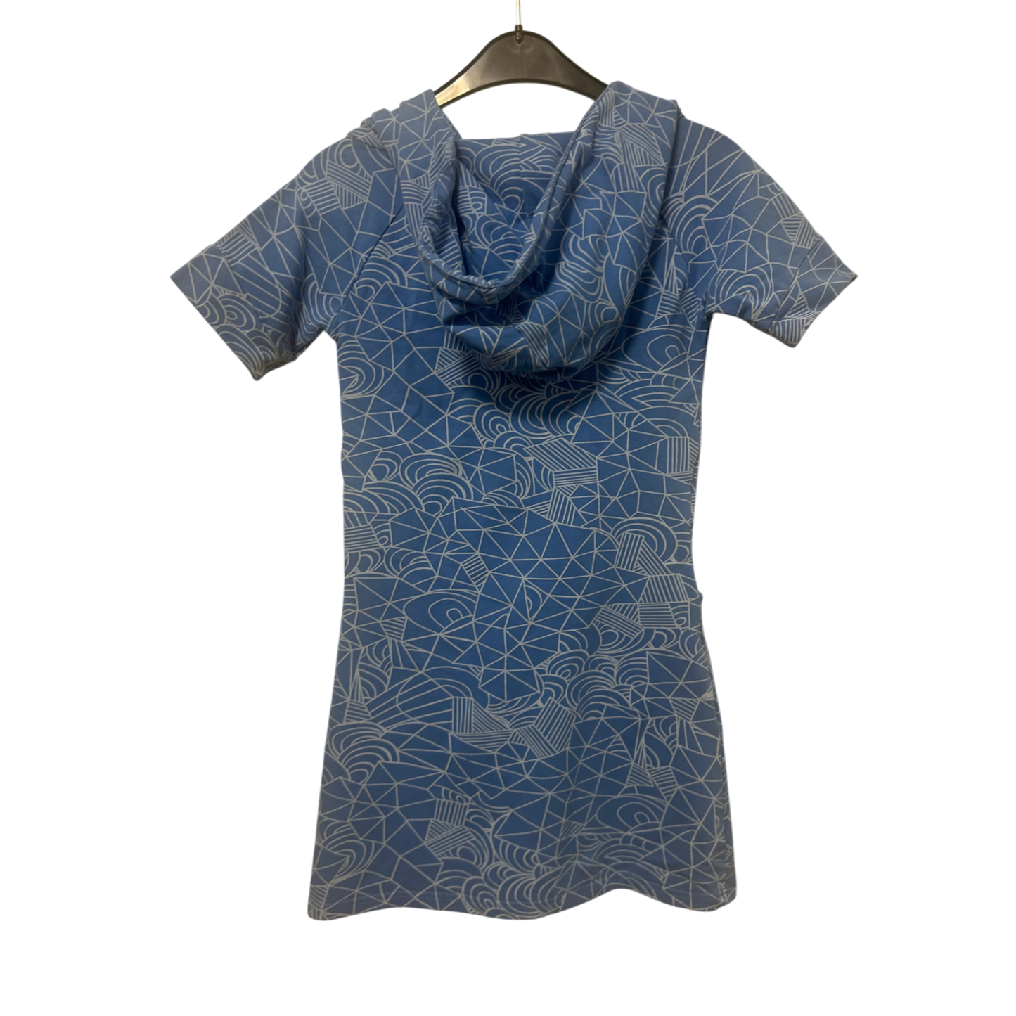 ONLY Kleid Damen Dress Damenkleid Gr. S Blau Kapuze Sportlich Stretch Bequem Neu