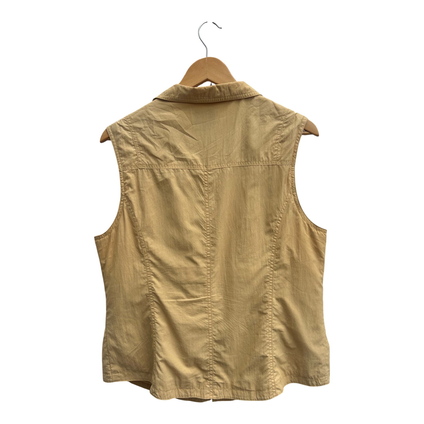 Fabiani Weste Damen Gr 42 Gelb Leicht Sommerlich Reißverschluss Freizeit Look