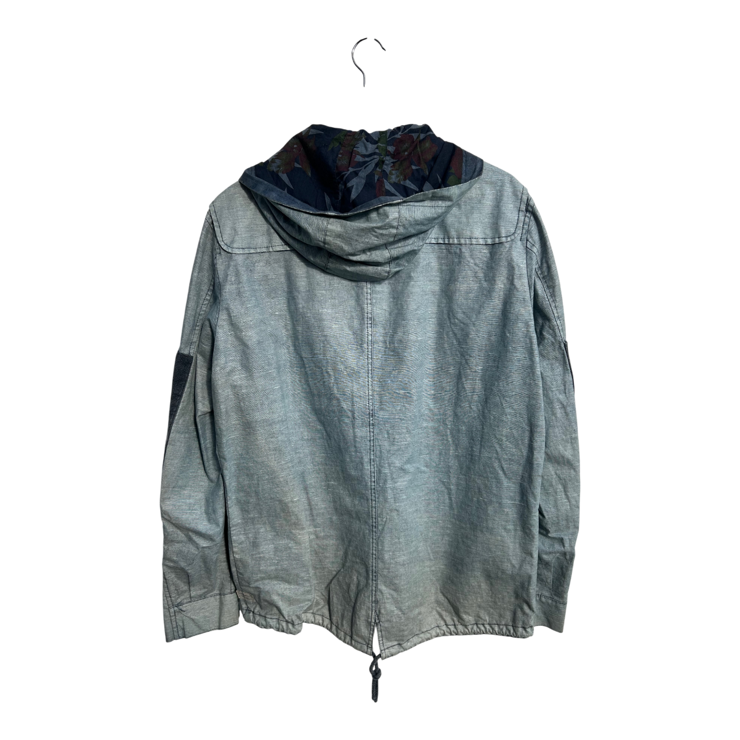 Hamaki Ho Jacke Herren Gr L Hellblau Baumwolle Designer Italien Ungefüttert Modern