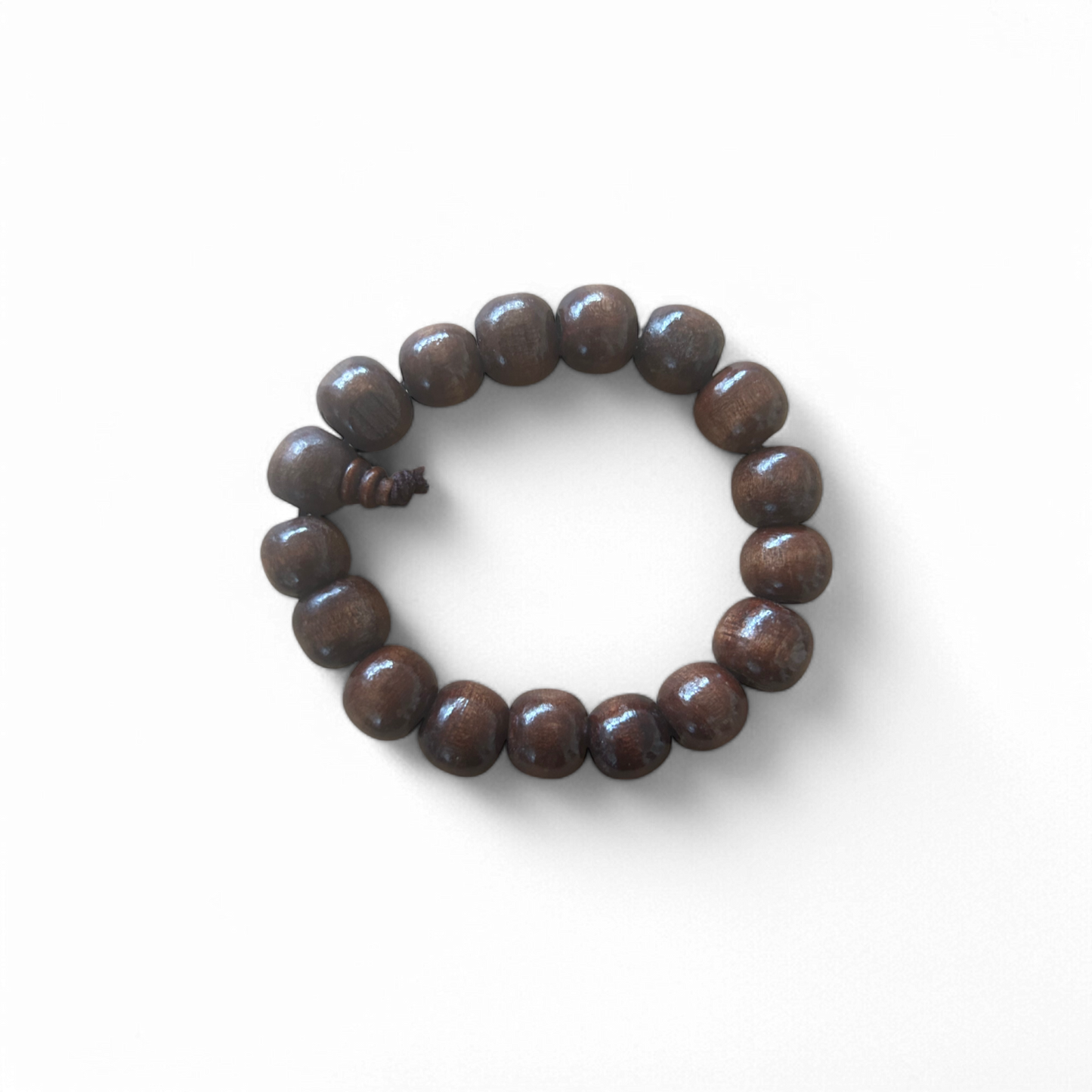 Holzarmband Unisex Naturlook dehnbar rund