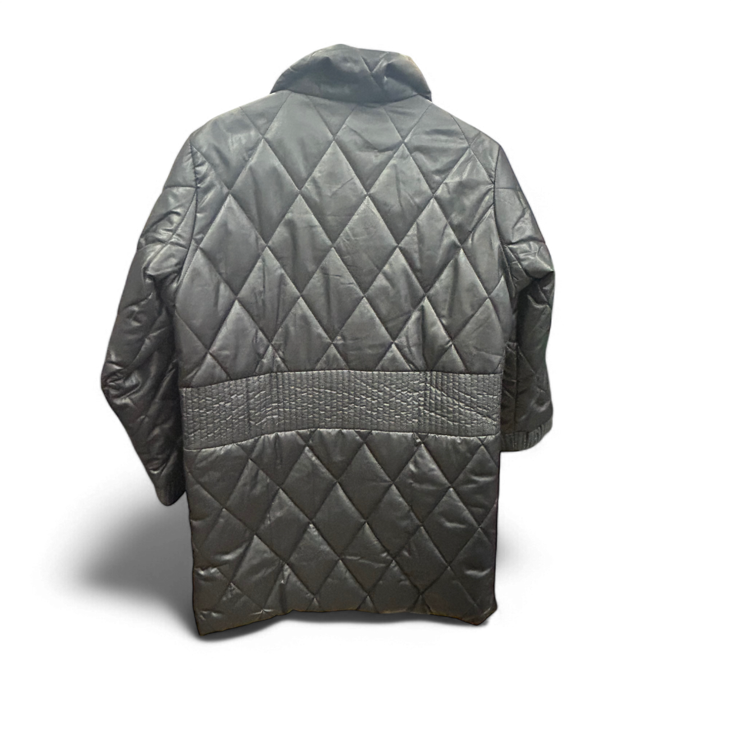 🌟 Pure Panda Damenjacke M – Steppmantel Schwarz Warm 🌟