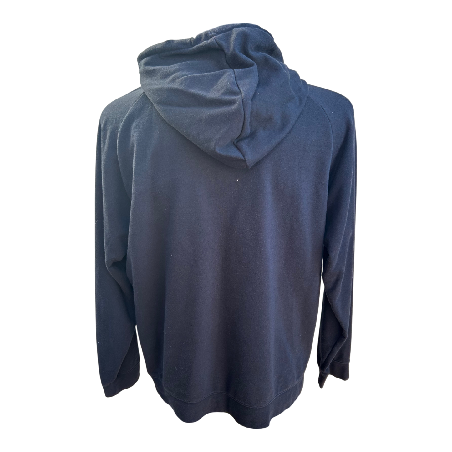 H&M Hoodie Herren Gr L Dunkelblau Kapuzenpullover Regular Fit Baumwolle Freizeit