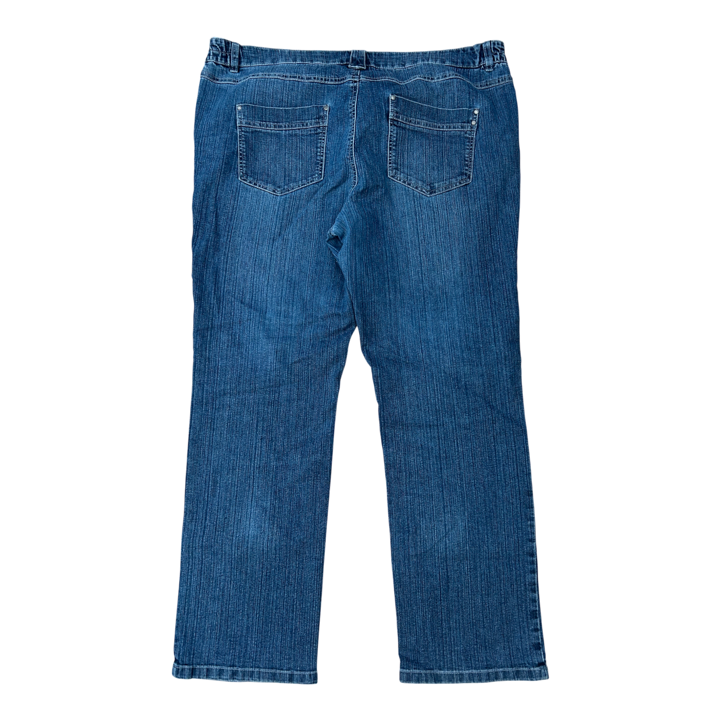 C&A Jeans Damen Gr 48 Blau Straight Leg The Classic Denim Stretch Baumwolle Elegant