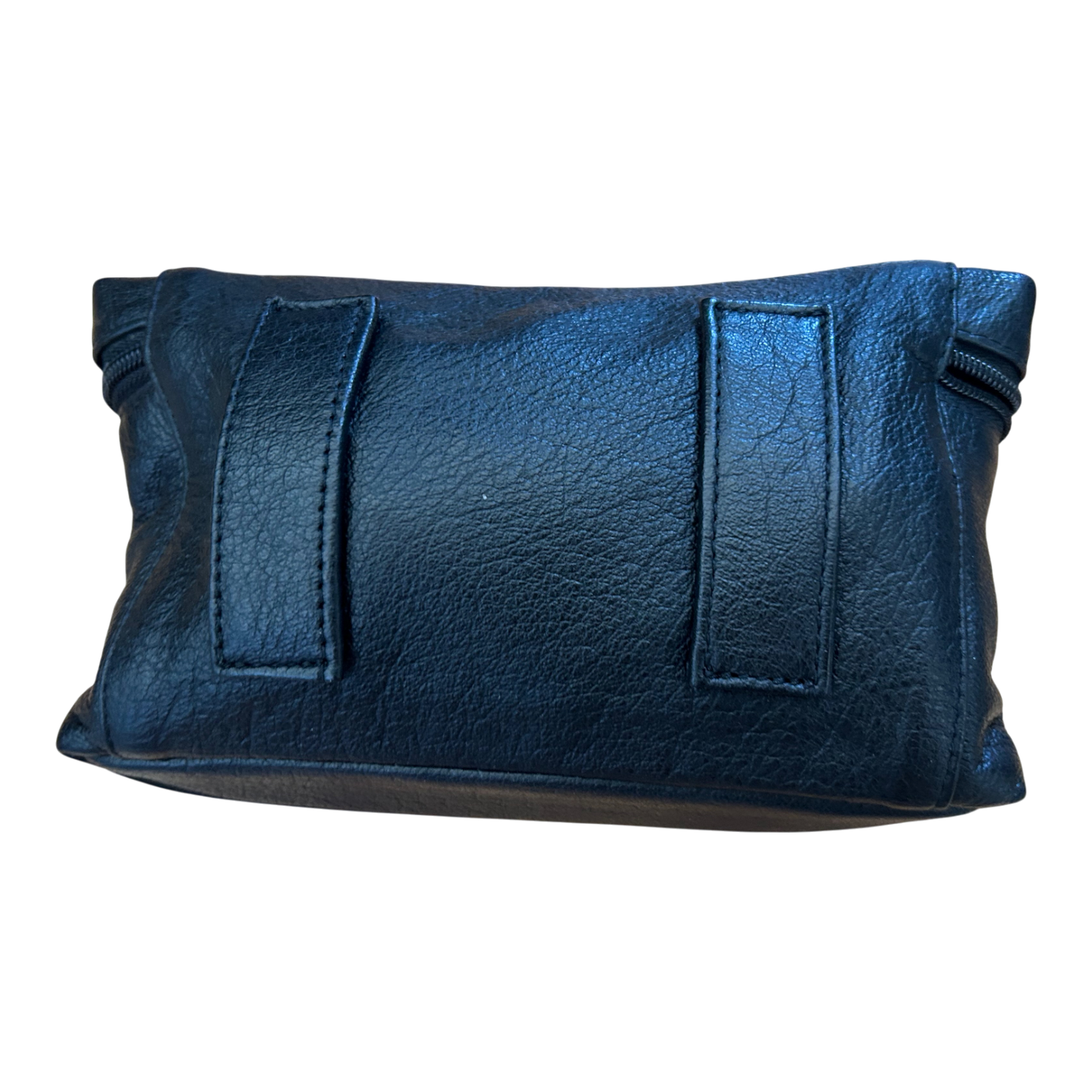 Gürteltasche Schwarz Echtleder Reißverschluss Tasche Gürtel Vintage Praktisch