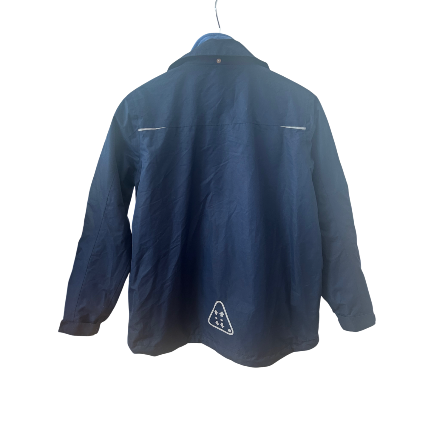 TCM Kinderjacke 158 164 Blau 2 in 1 Fleecejacke Funktionsjacke Kapuze Jungen