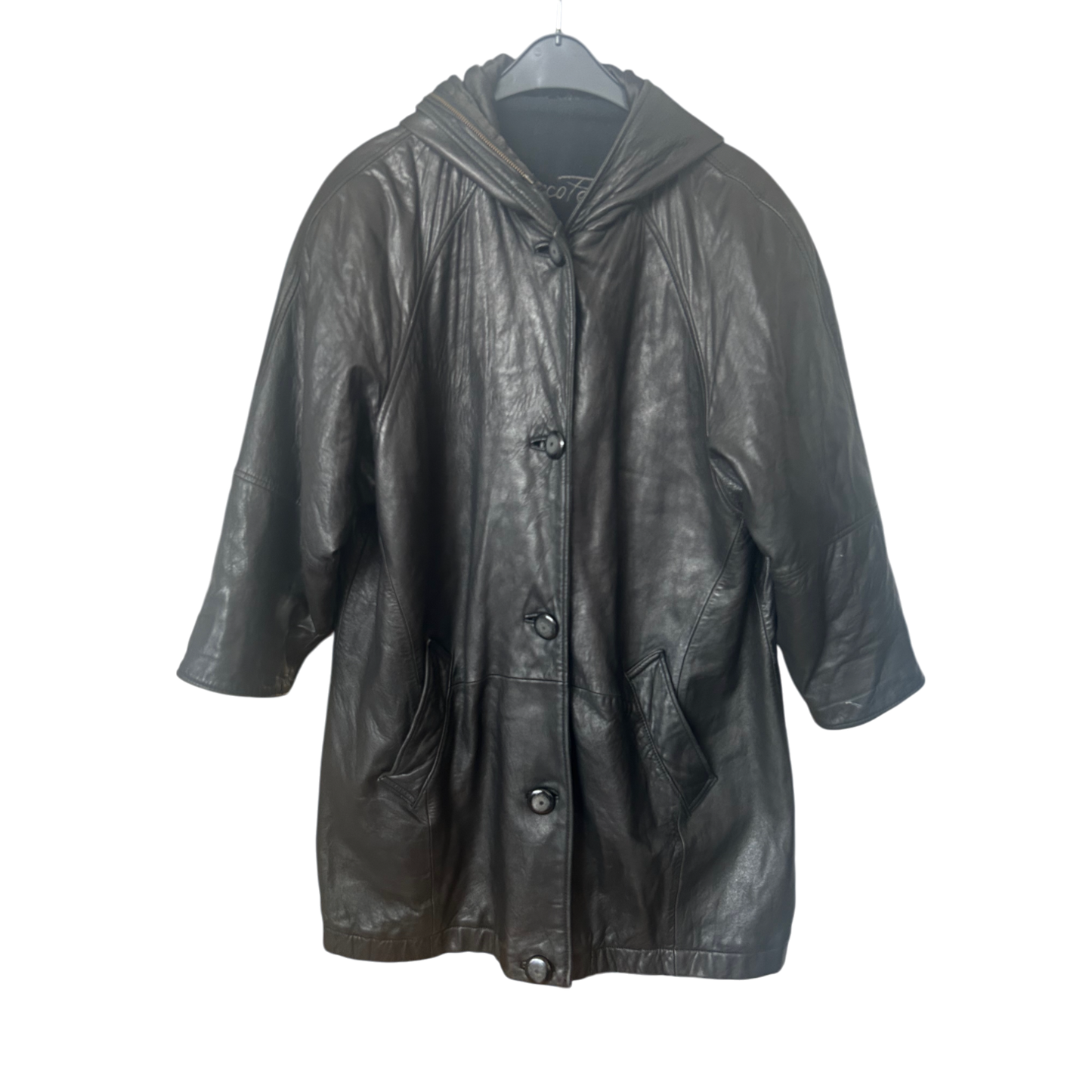 🧥 Marco Pecci Lederjacke M Glockenschnitt – Gr. 42 🧥