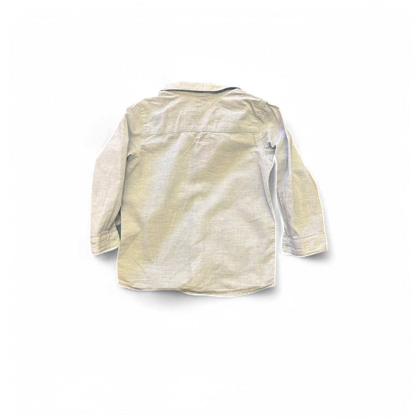 H M Kinder Hemd Gr 92 Hellblau Baumwolle Anker Stickerei Langarm