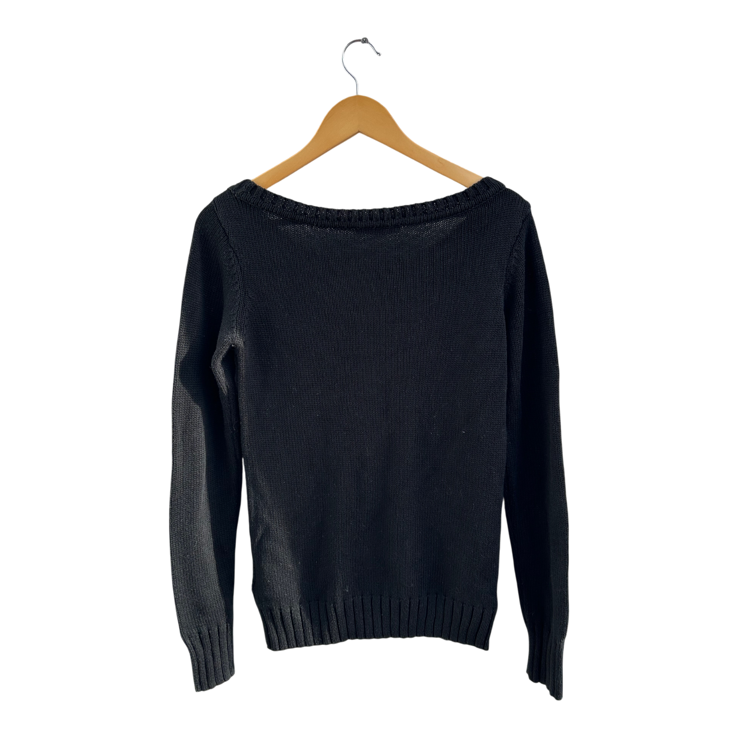 Colours of the World Pullover Damen Gr M Schwarz Baumwolle Polyacryl Elegant