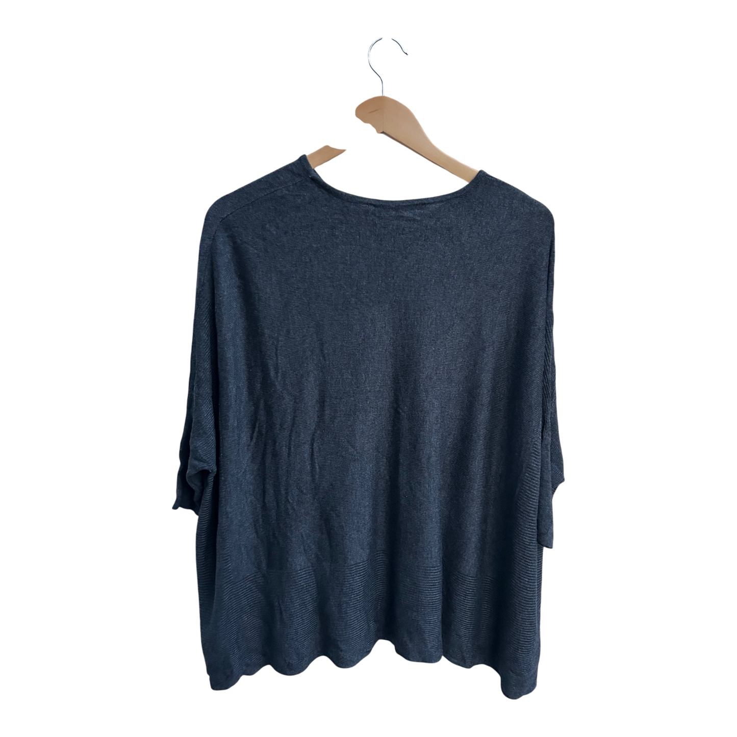 Someday Cape S Damen Grau Oversize Fledermausärmeln 100 Viskose Elegant Locker